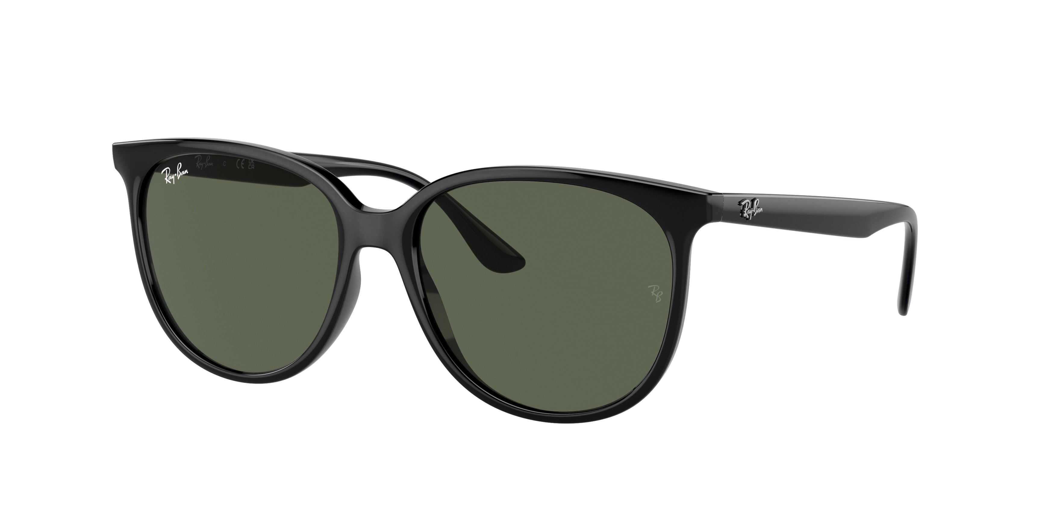 Ray-Ban RB4378 Square Sunglasses  601/71-Black 54-145-16 - Color Map Black