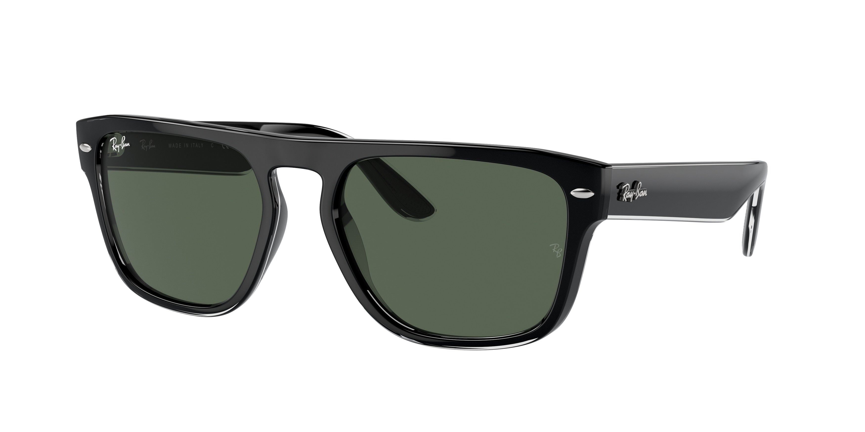 Ray-Ban RB4407 Square Sunglasses  654571-Black Transparent 57-145-19 - Color Map Black
