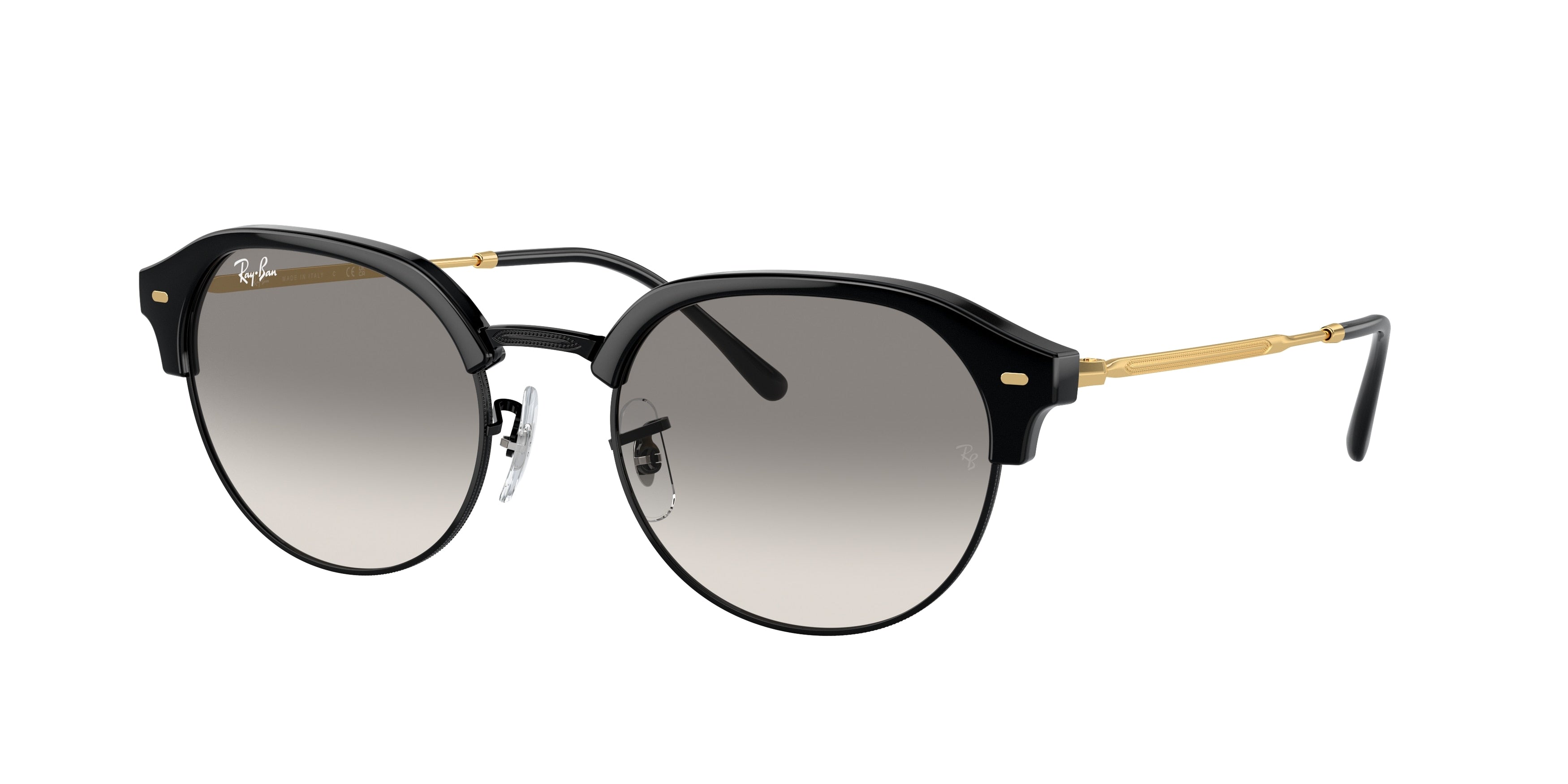 Ray-Ban RB4429 Irregular Sunglasses  672332-Black On Gold 55-145-20 - Color Map Black