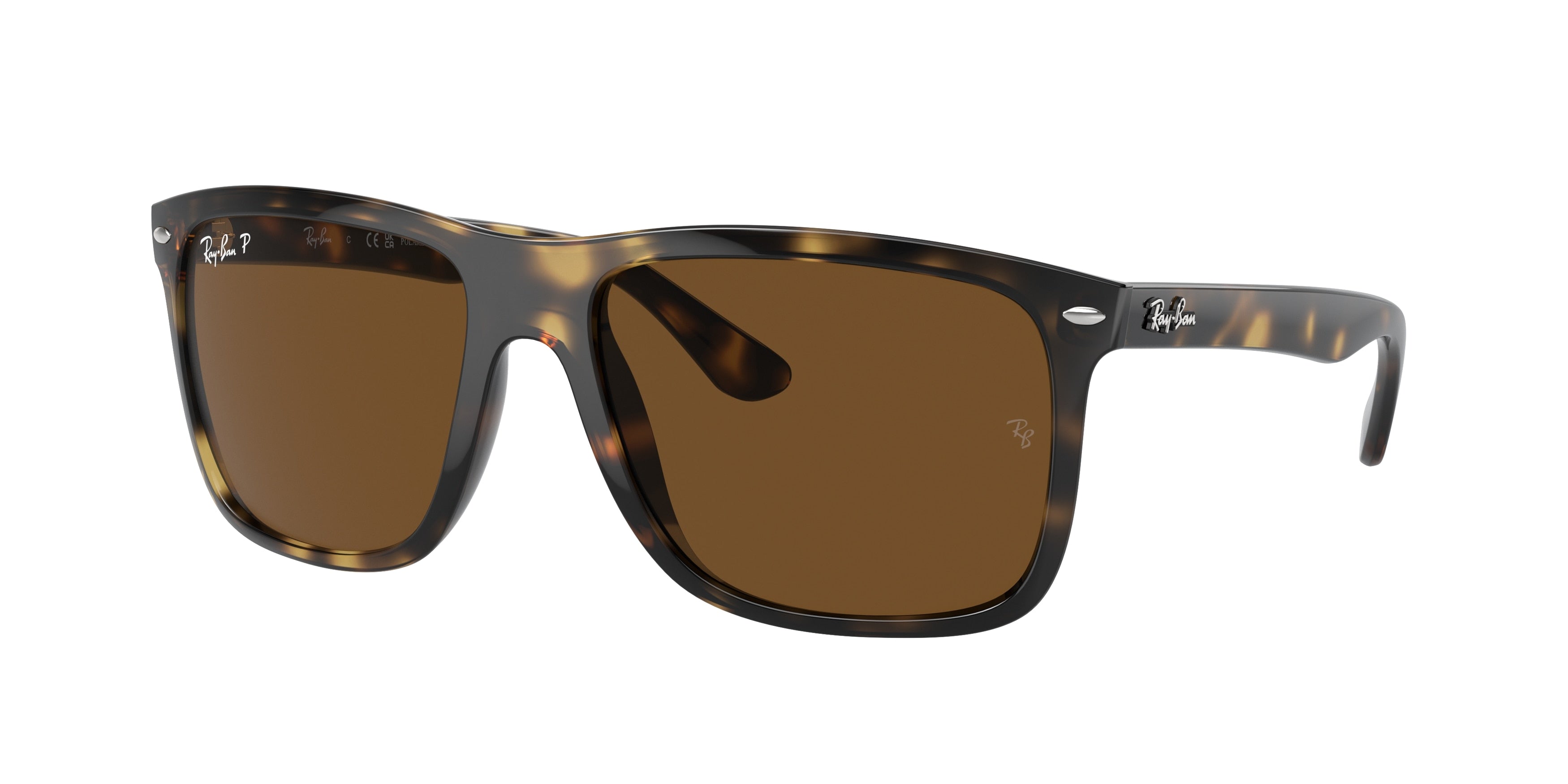 Ray-Ban BOYFRIEND TWO RB4547F Square Sunglasses  710/57-Havana 60-145-18 - Color Map Tortoise