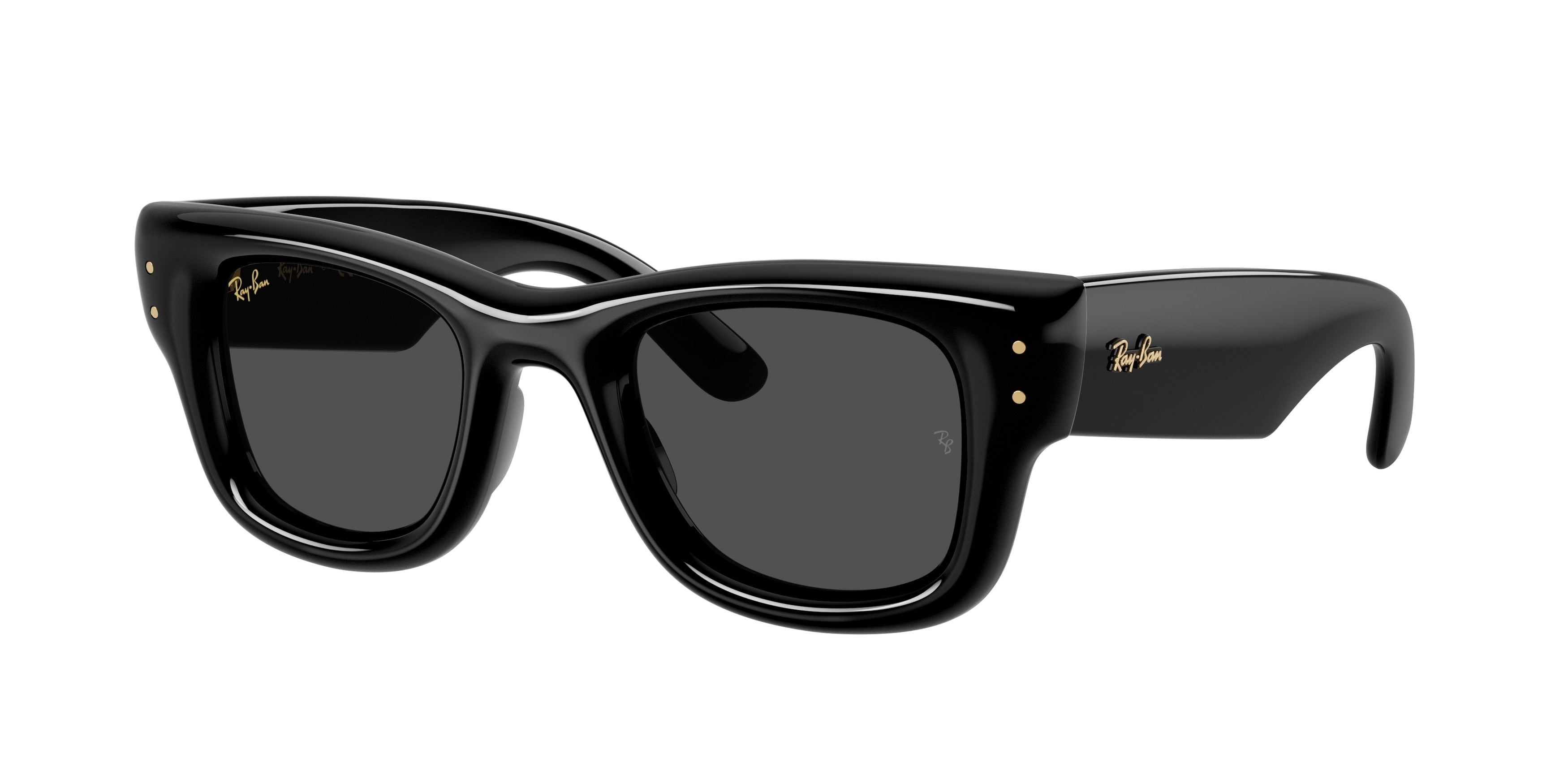 Ray-Ban WAYFARER PUFFER RB4940 Square Sunglasses  601/87-Black 47-145-23 - Color Map Black