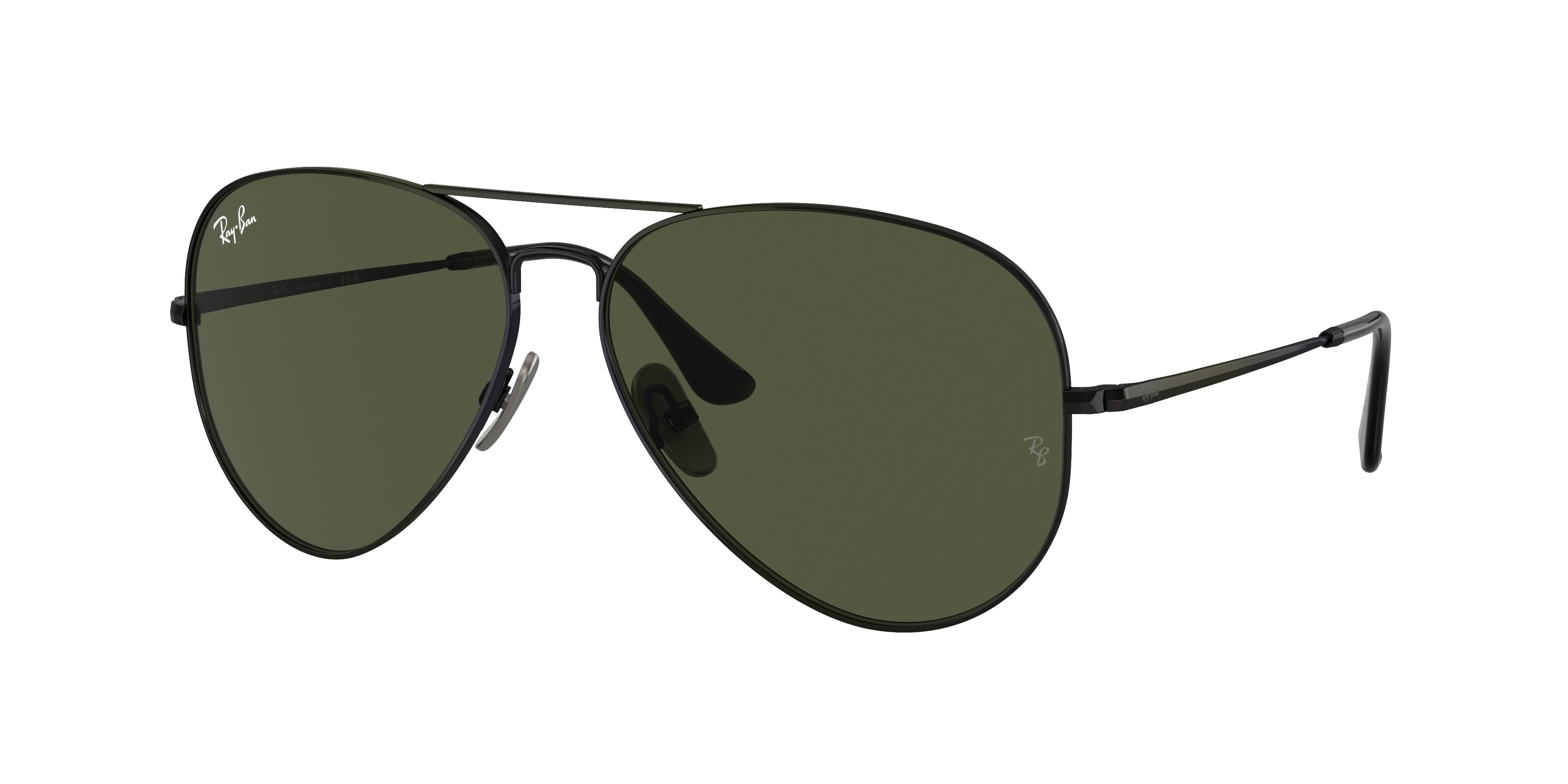 Ray-Ban AVIATOR TITANIUM RB8089 Pilot Sunglasses  926731-Black 62-140-14 - Color Map Black