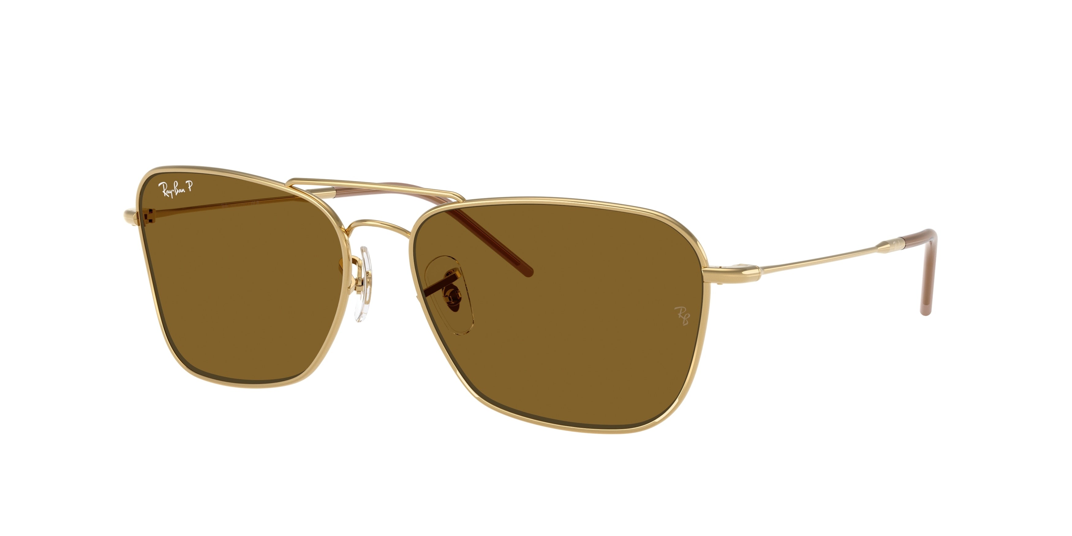 Ray-Ban CARAVAN REVERSE RBR0102S Square Sunglasses  001/83-Arista Gold 61-145-15 - Color Map Gold