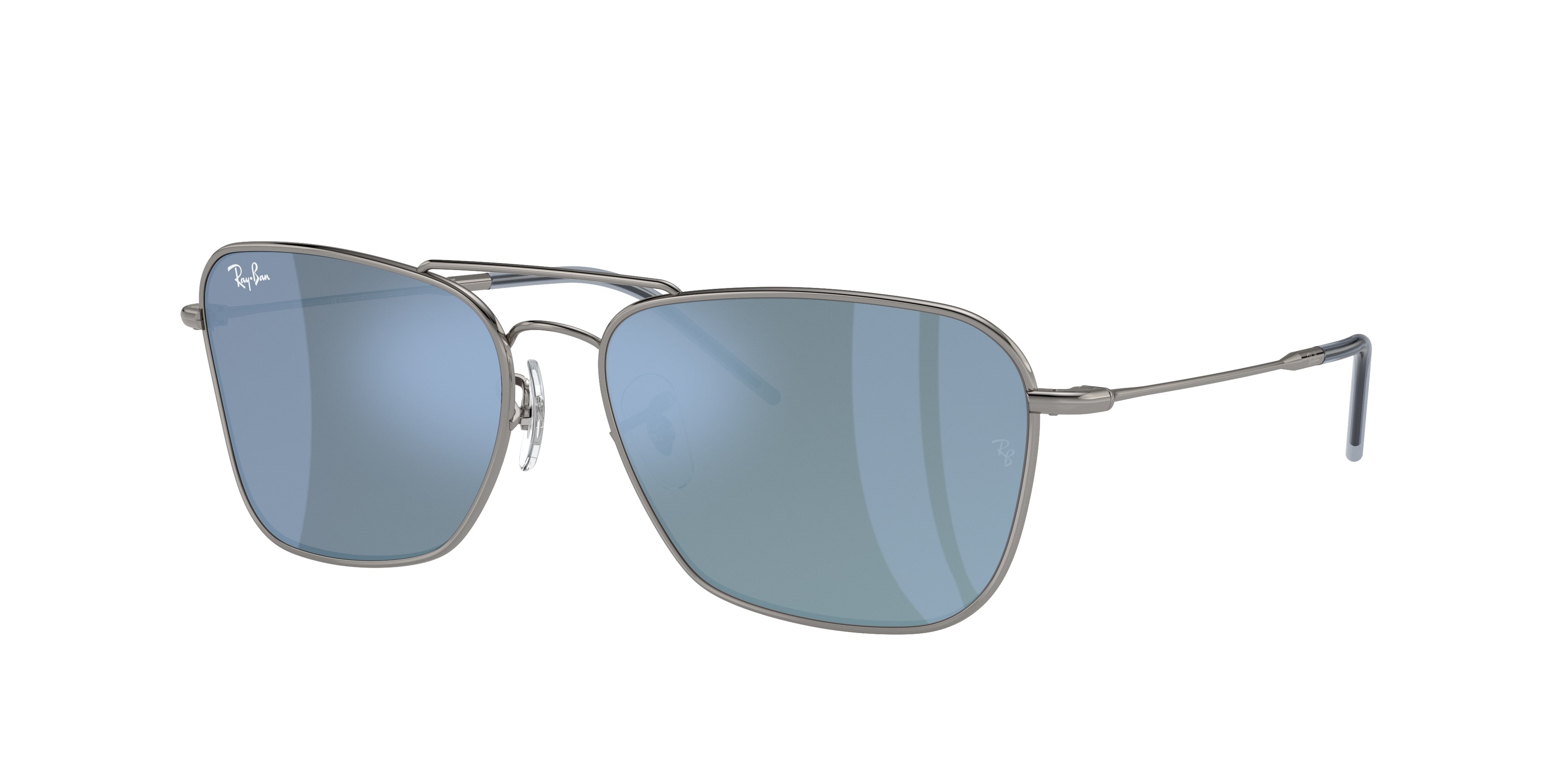 Ray-Ban CARAVAN REVERSE RBR0102S Square Sunglasses  004/GA-Gunmetal 61-145-15 - Color Map Grey