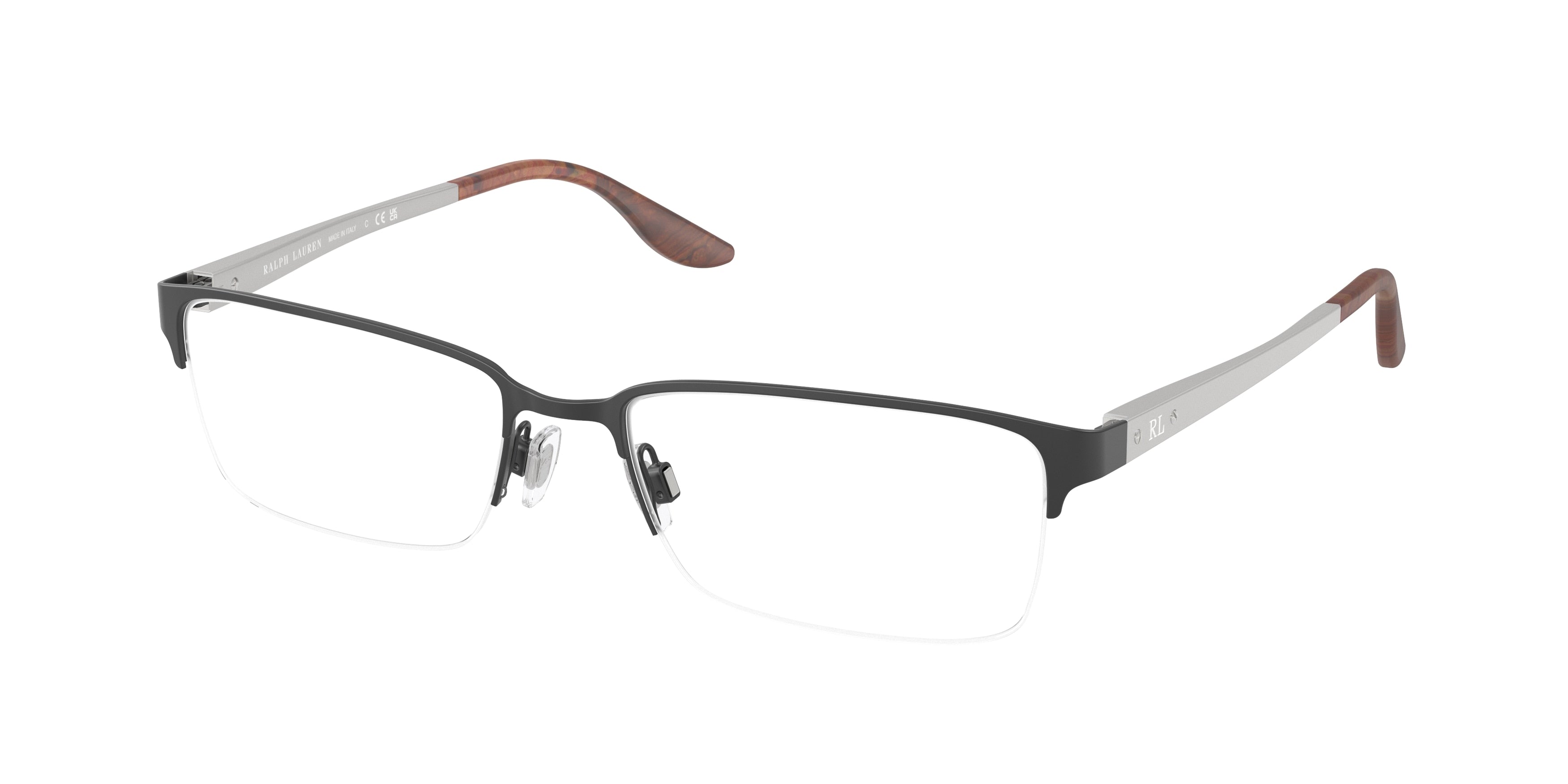 Ralph Lauren RL5089 Rectangle Eyeglasses  9281-Semi-Shiny Black 54-140-18 - Color Map Black