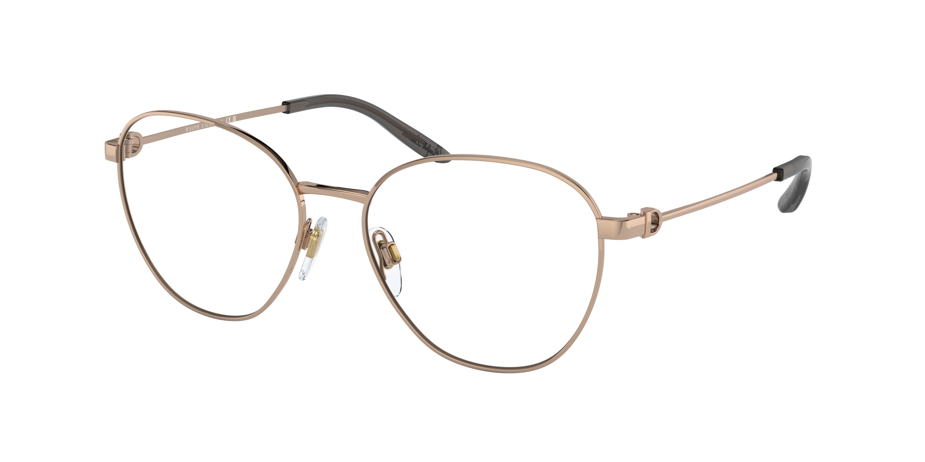 Ralph Lauren RL5117 Irregular Eyeglasses  9350-Shiny Rose Gold 53-145-16 - Color Map Gold