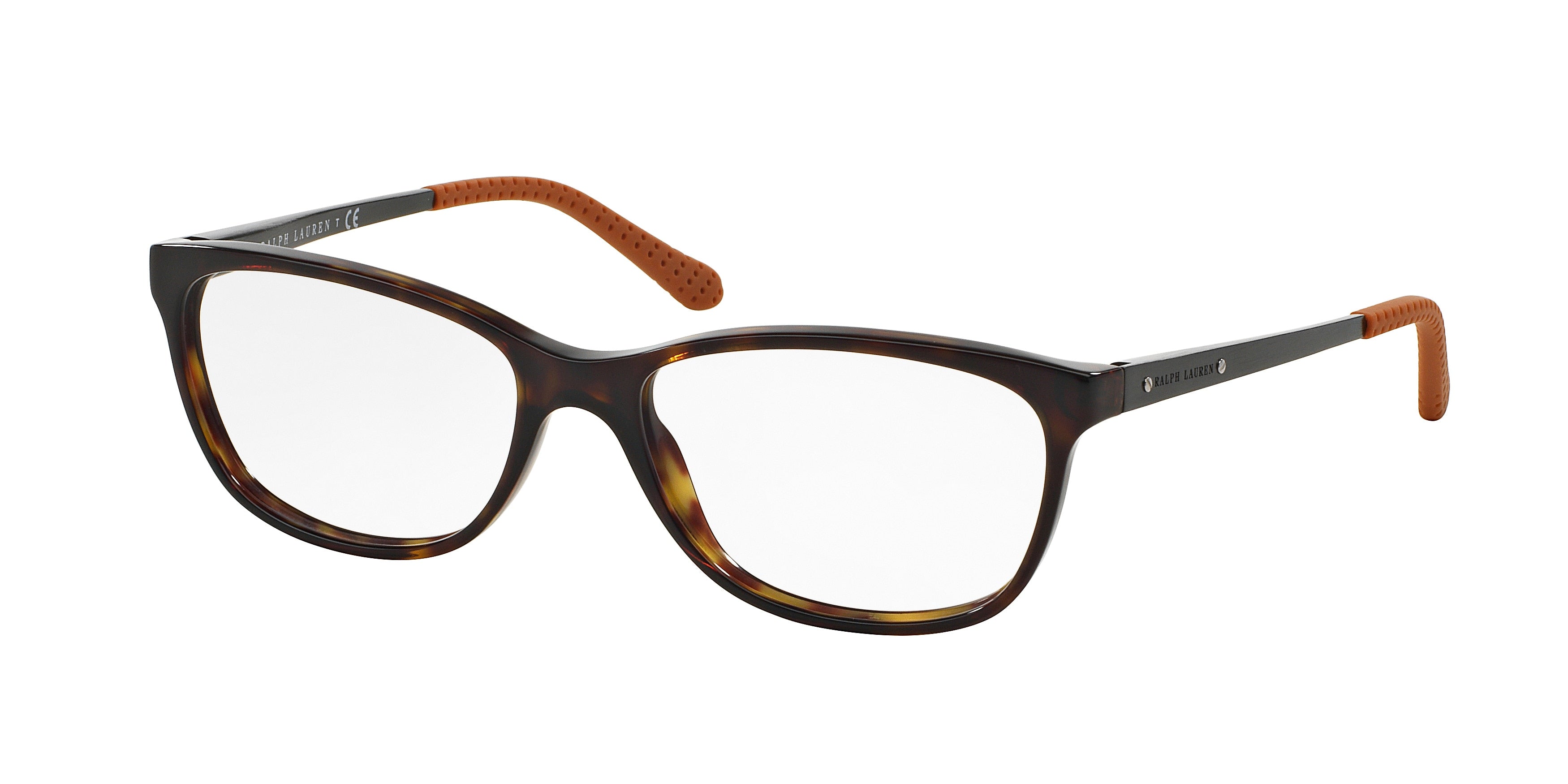 Ralph Lauren RL6135 Rectangle Eyeglasses 5003-Shiny Dark Havana 52-140-16 - Color Map Tortoise
