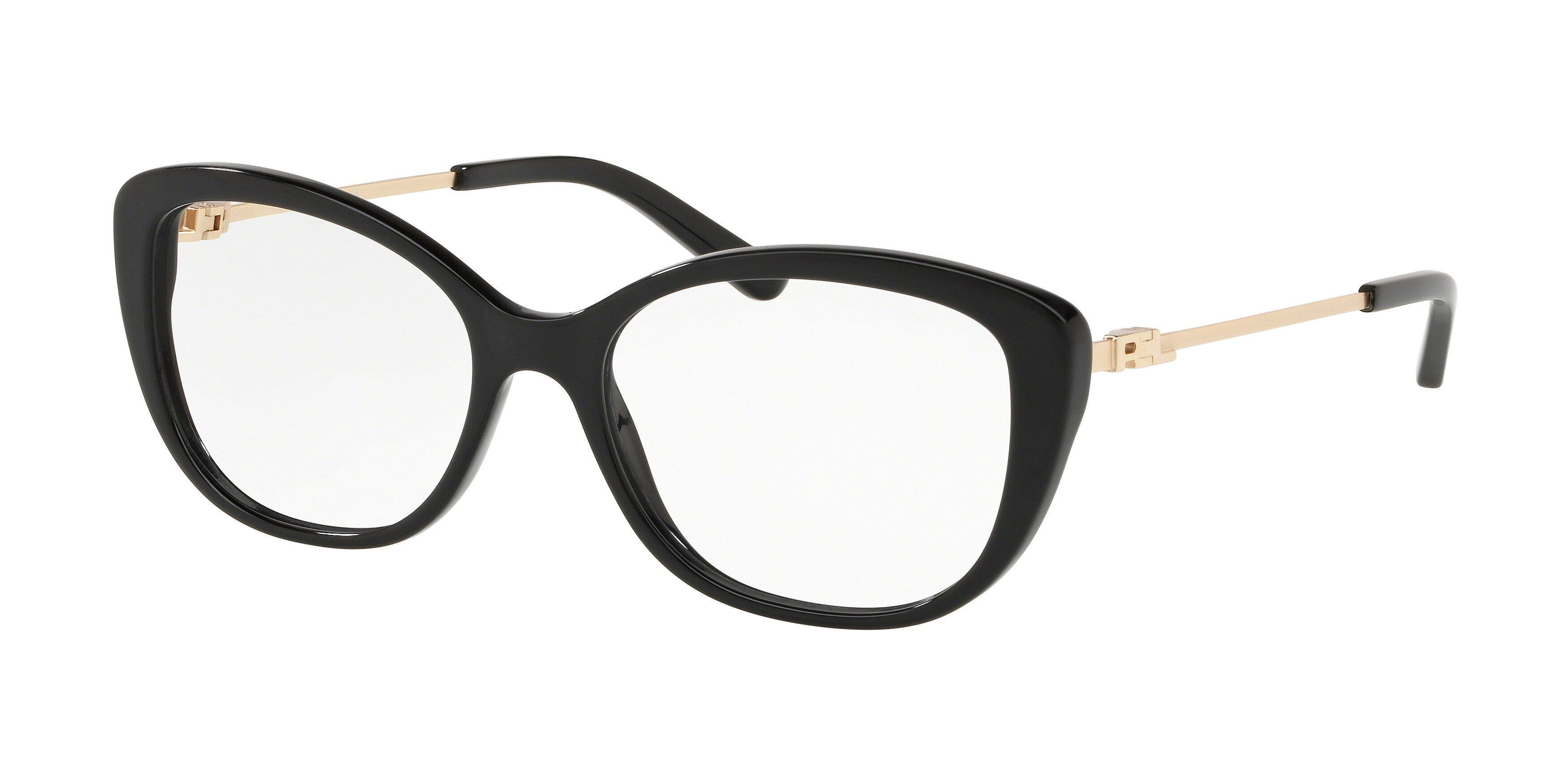 Ralph Lauren RL6174 Butterfly Eyeglasses 5001-Shiny Black 54-135-17 - Color Map Black