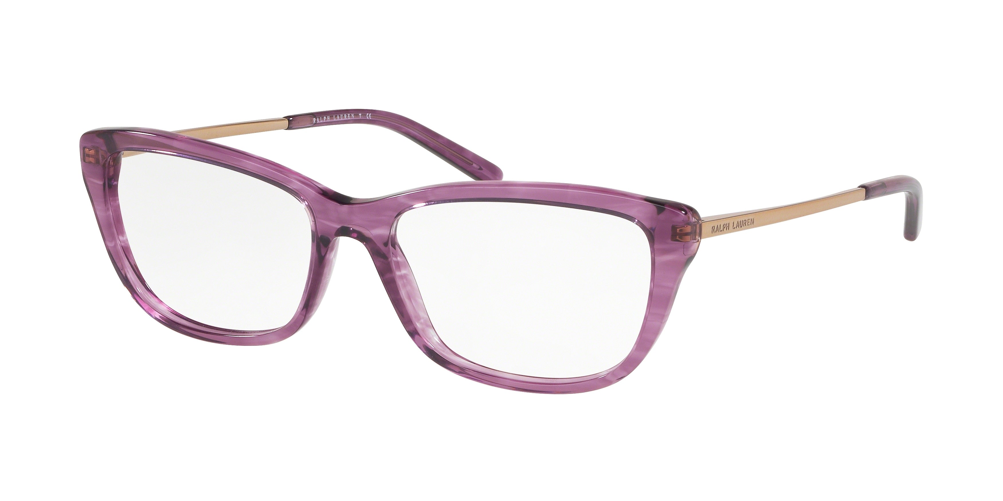 Ralph Lauren RL6189 Pillow Eyeglasses  5768-Shiny Striped Purple 54-145-16 - Color Map Violet
