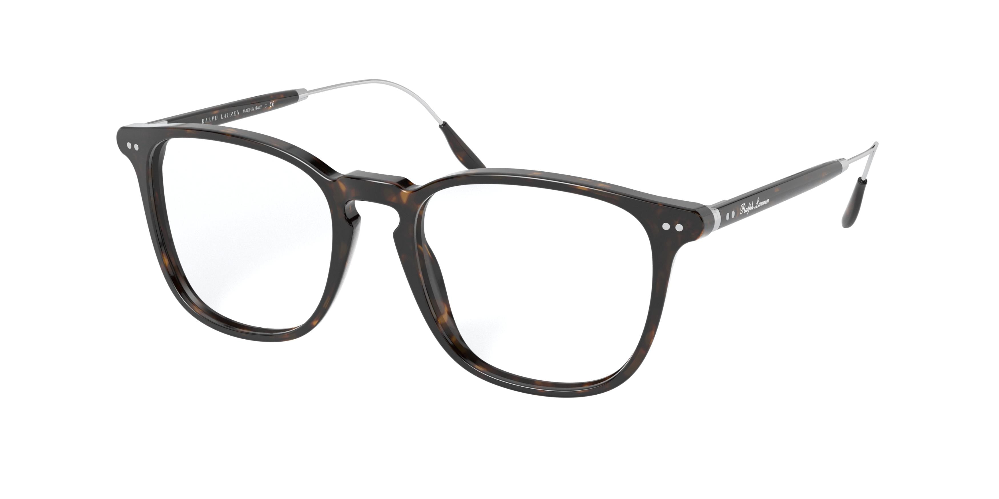 Ralph Lauren RL6196P Square Eyeglasses  5003-Dark Havana 51-145-18 - Color Map Brown