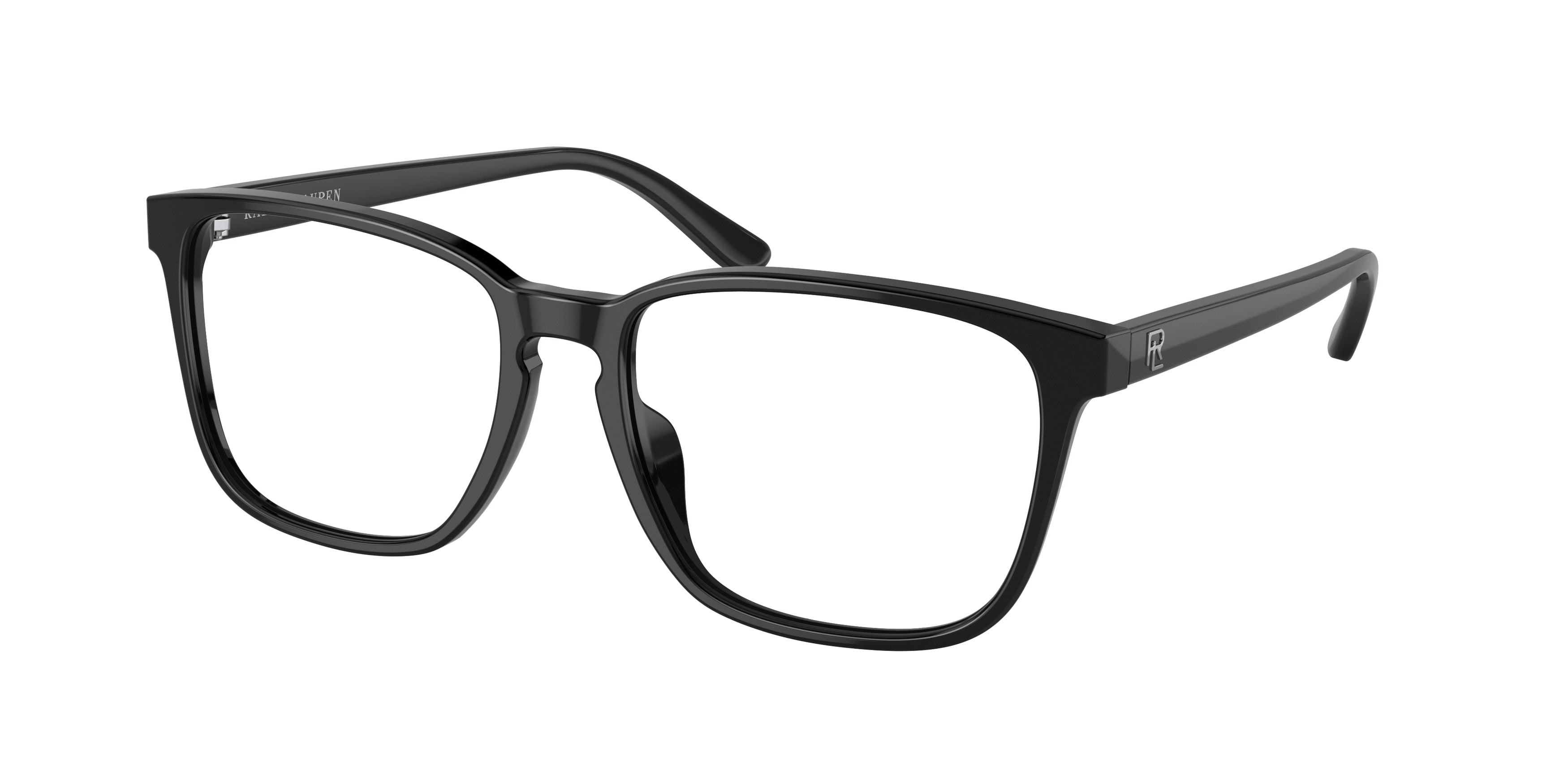 Ralph Lauren RL6226U Rectangle Eyeglasses 5001-Shiny Black 56-145-17 - Color Map Black