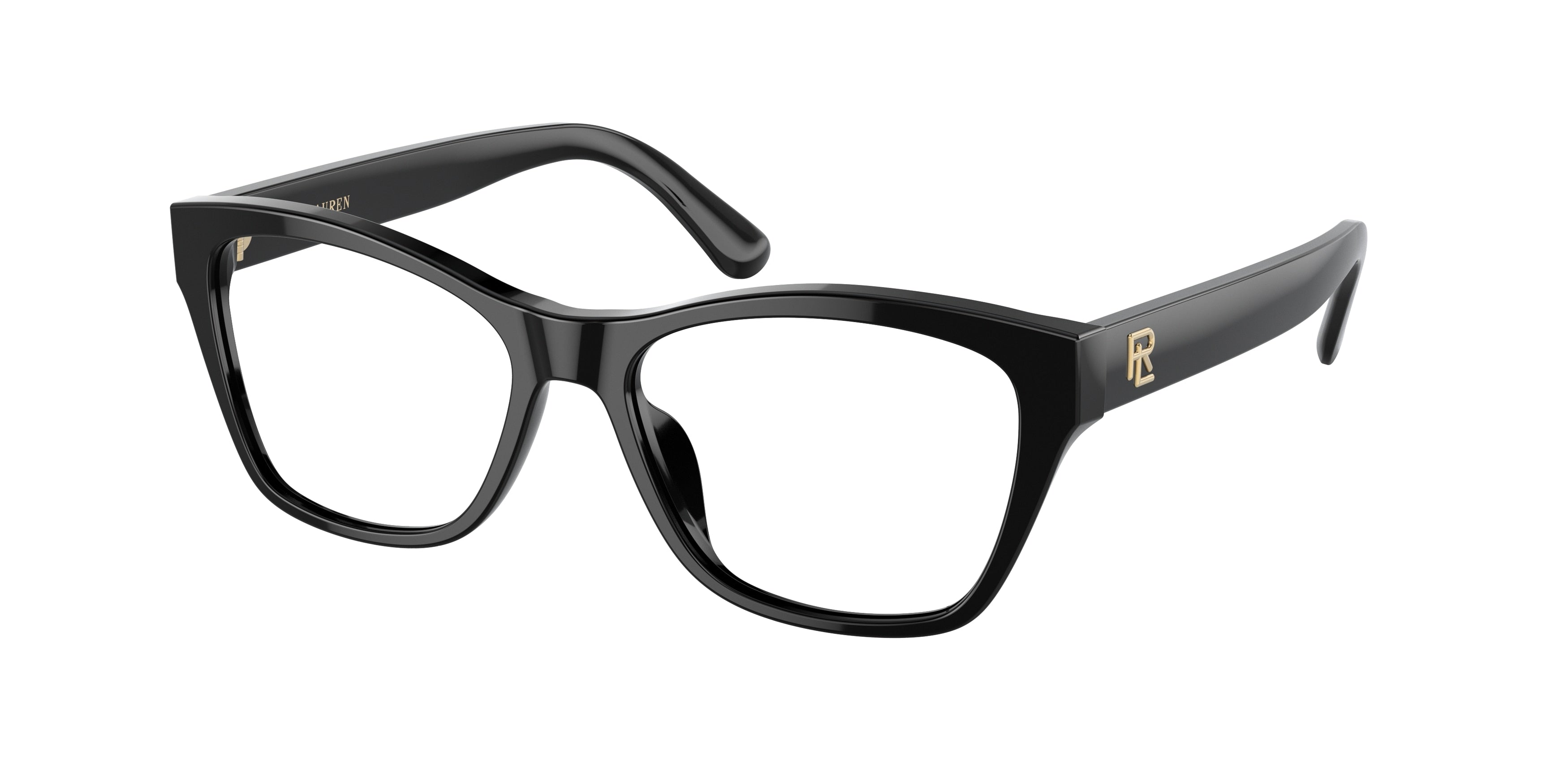 Ralph Lauren RL6230U Rectangle Eyeglasses 5001-Shiny Black 53-145-16 - Color Map Black