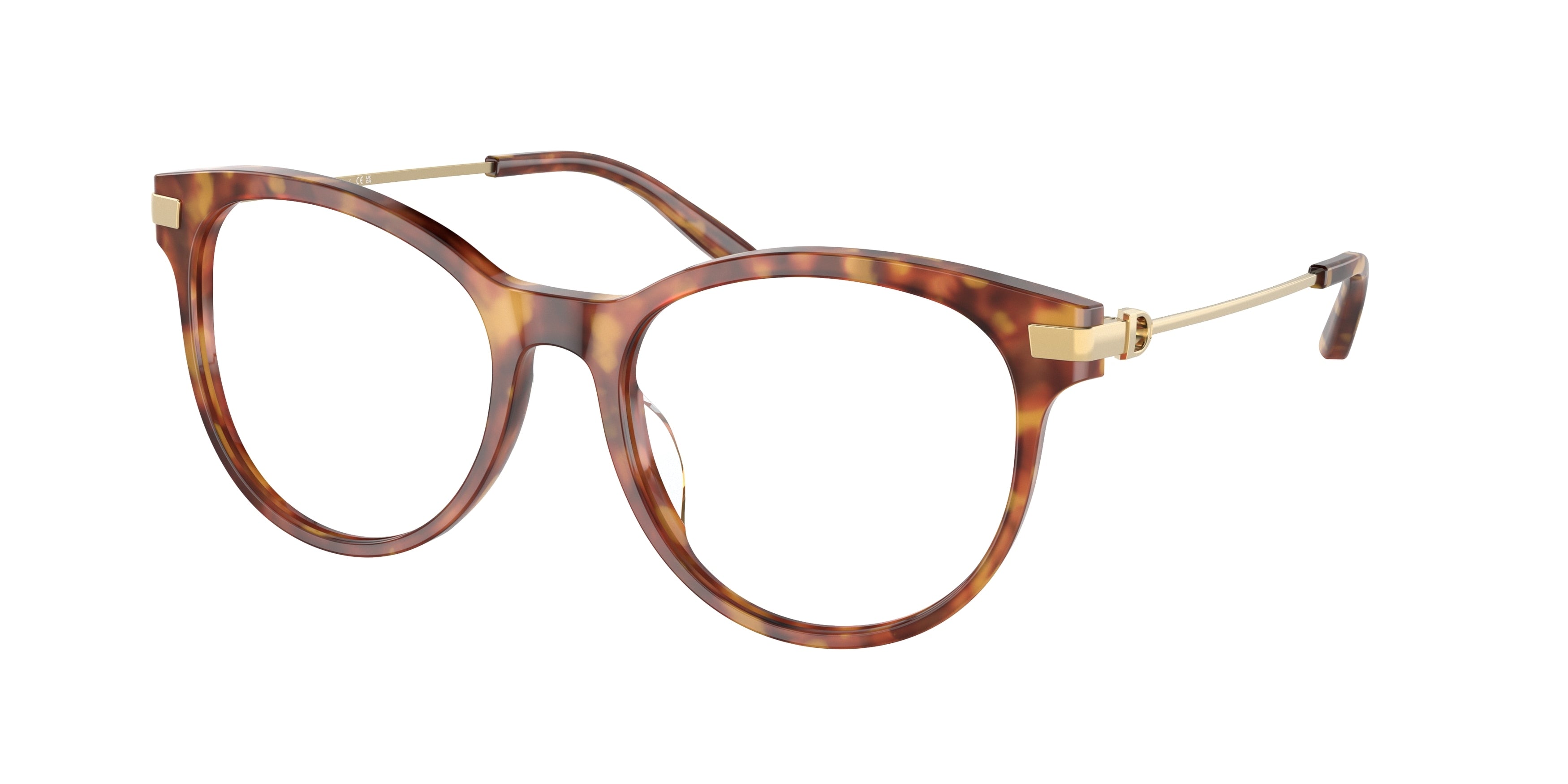 Ralph Lauren RL6231U Round Eyeglasses  5023-Shiny Light Tortoise 53-145-18 - Color Map Tortoise