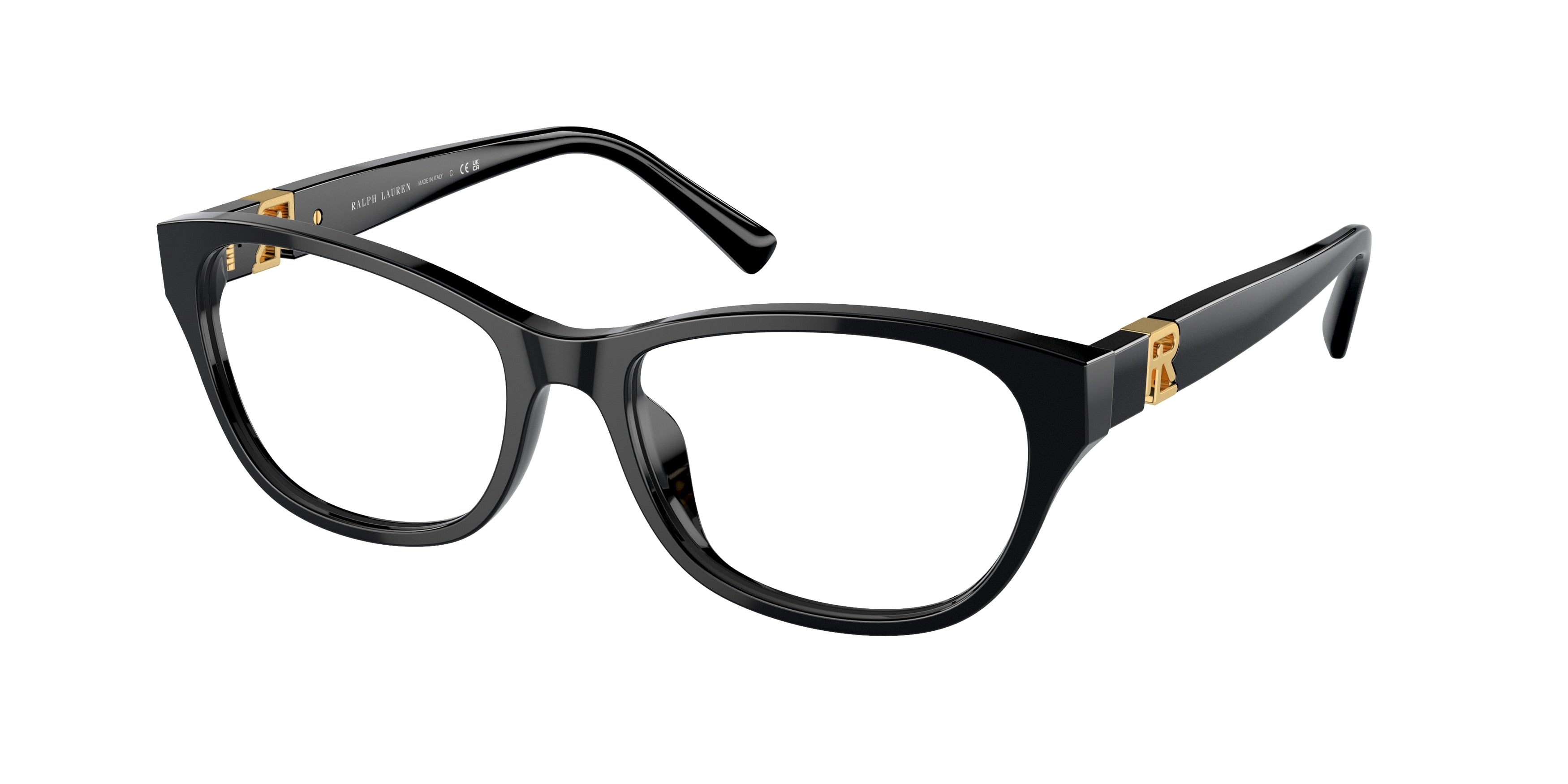 Ralph Lauren RL6237U Oval Eyeglasses  5001-Black 54-145-17 - Color Map Black