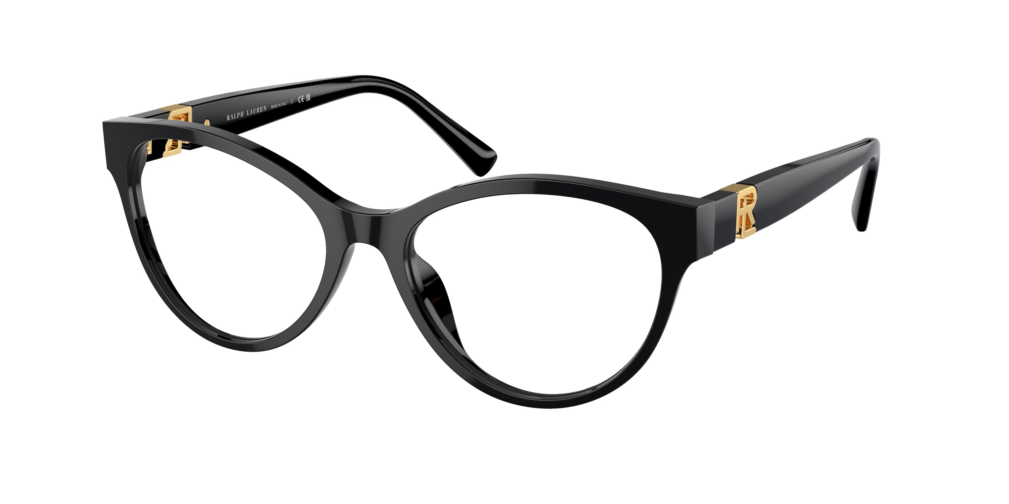 Ralph Lauren RL6238U Cat Eye Eyeglasses  5001-Black 54-145-17 - Color Map Black