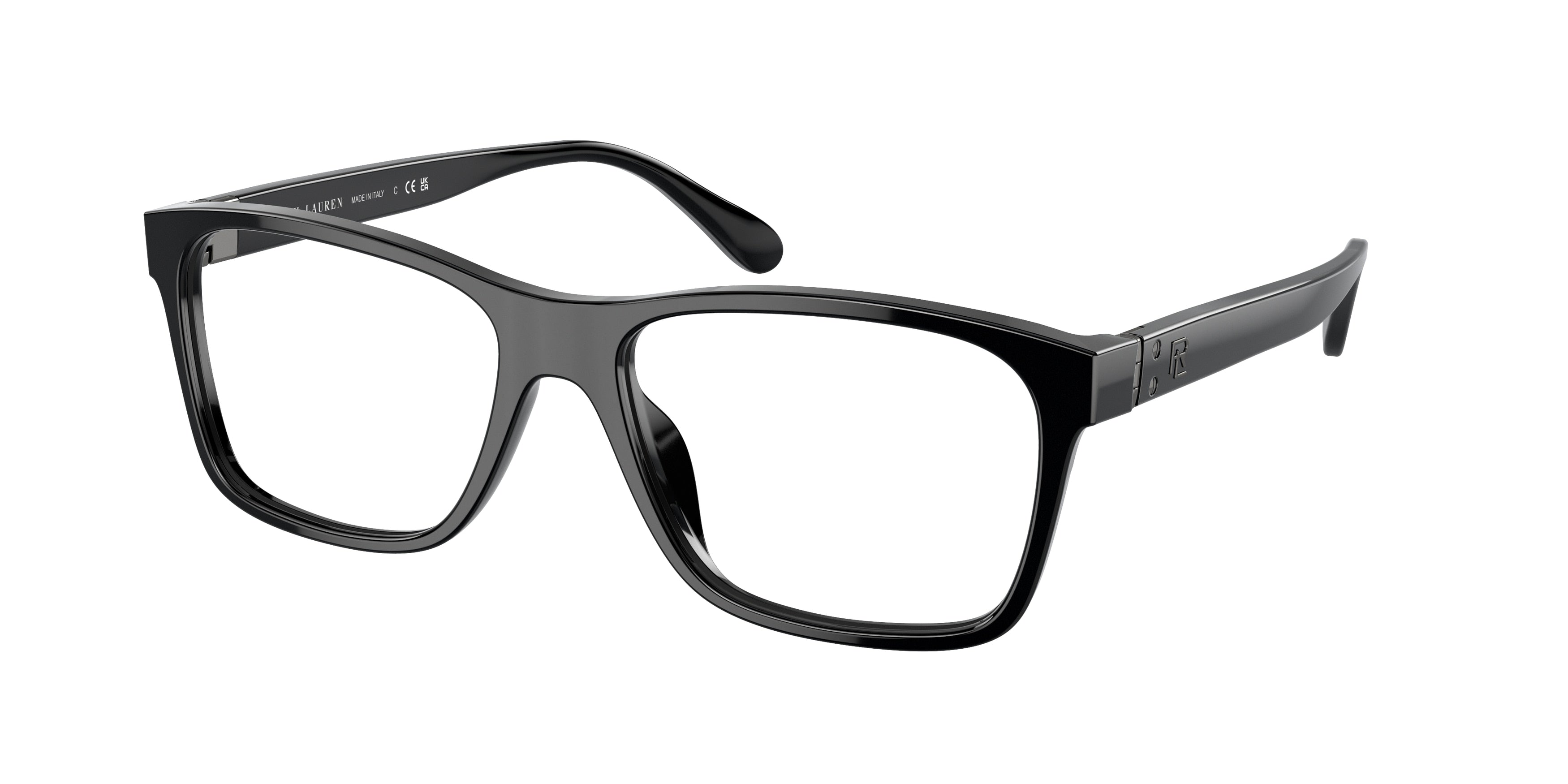 Ralph Lauren RL6240U Rectangle Eyeglasses 5001-Black 56-145-17 - Color Map Black