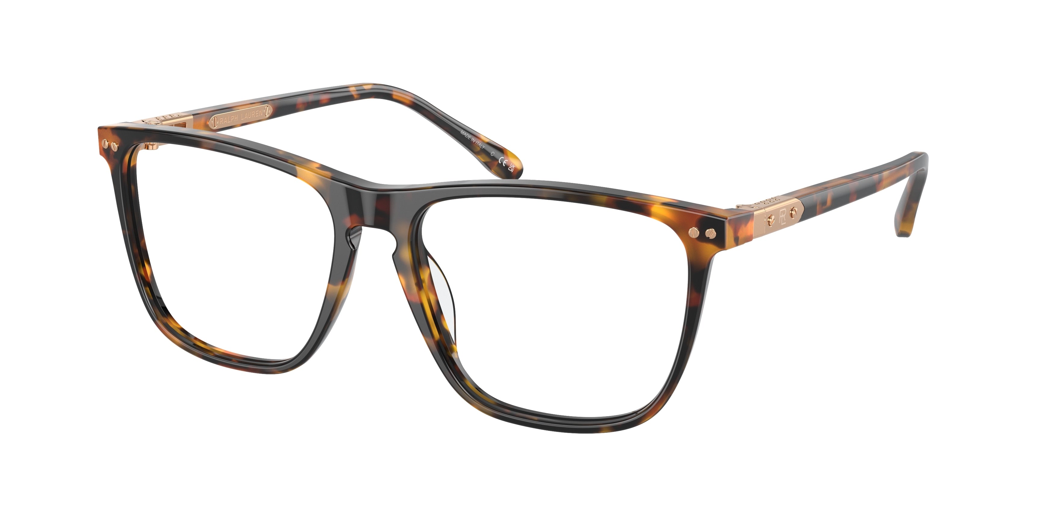 Ralph Lauren RL6242U Square Eyeglasses  5134-Antique Havana 55-145-16 - Color Map Tortoise