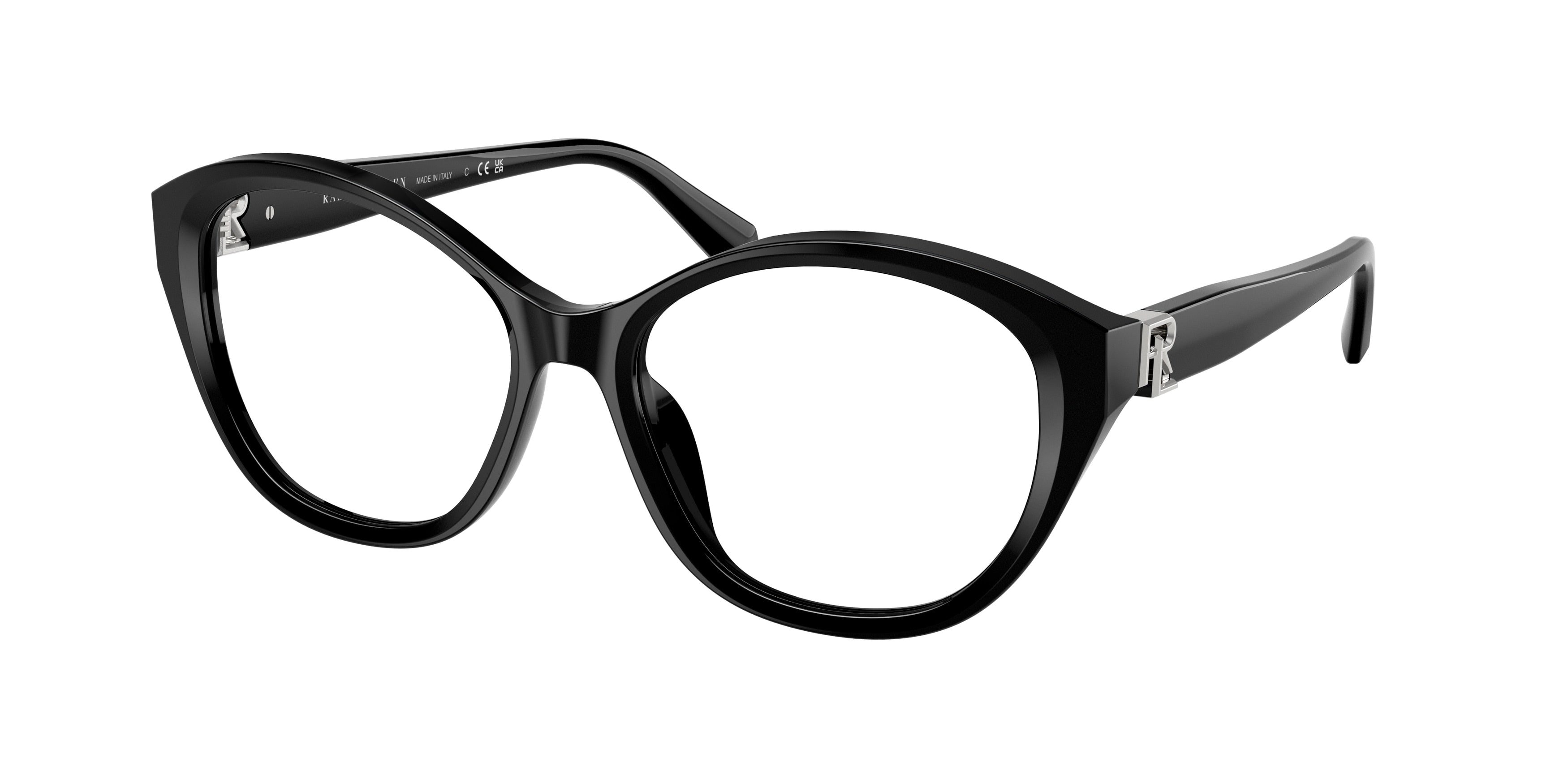 Ralph Lauren RL6246U Butterfly Eyeglasses 5001-Black 55-145-17 - Color Map Black