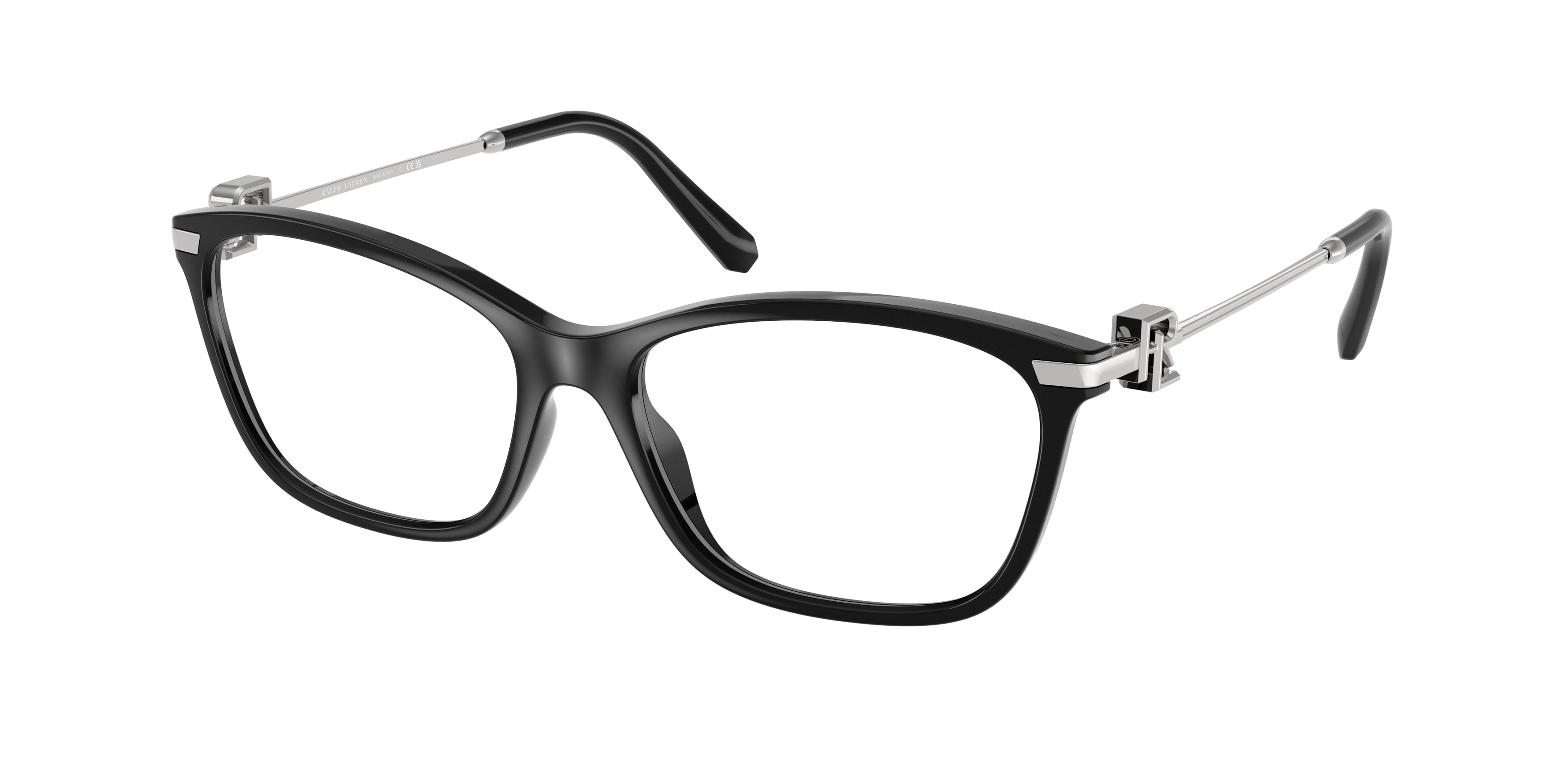 Ralph Lauren RL6247U Butterfly Eyeglasses 5001-Black 55-145-16 - Color Map Black