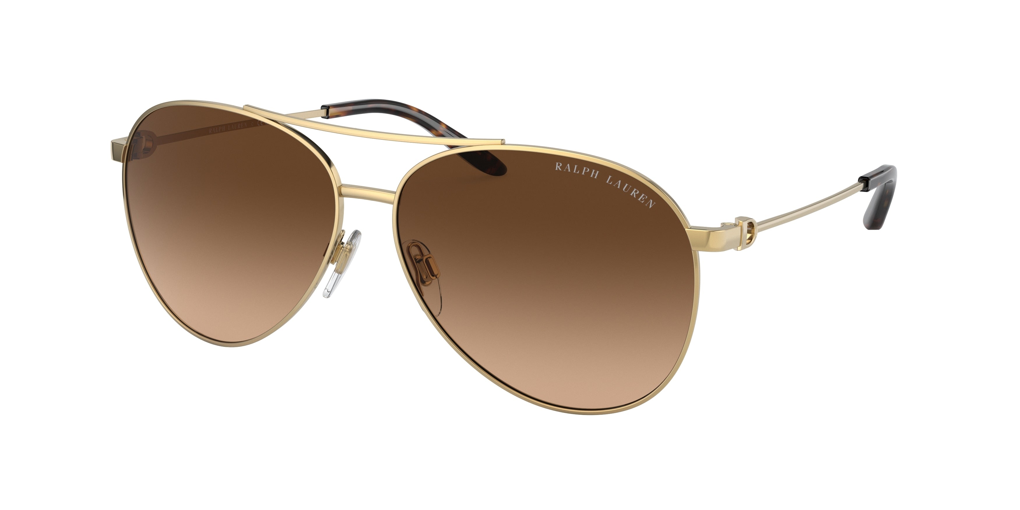 Ralph Lauren THE ANDIE RL7077 Pilot Sunglasses 900474-Shiny Gold 60-145-13 - Color Map Gold