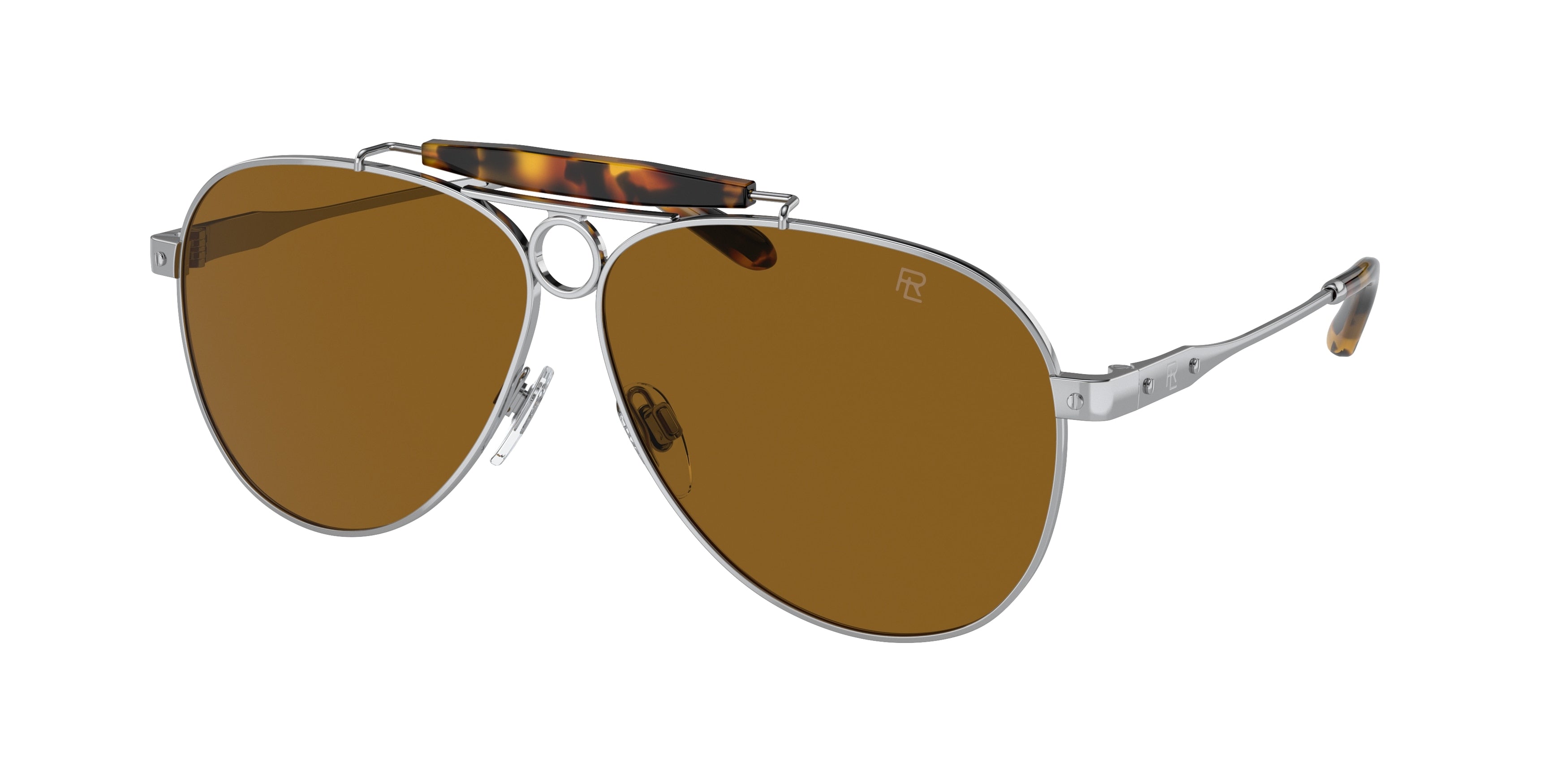 Ralph Lauren THE COUNRTYMAN RL7078 Pilot Sunglasses 900133-Silver 61-145-10 - Color Map Silver