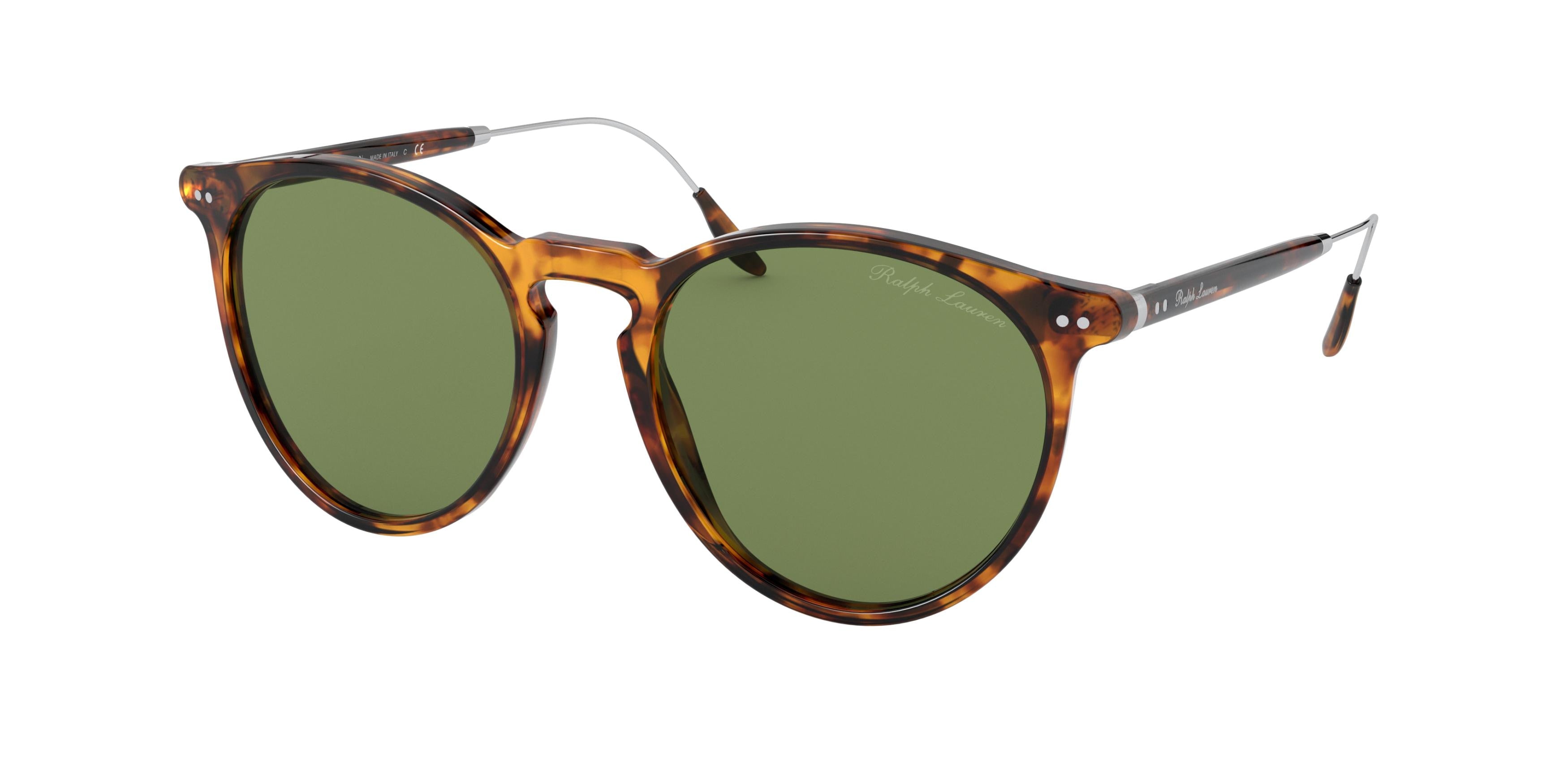 Ralph Lauren RL8181P Phantos Sunglasses  52494E-Shiny Antique Havana 53-145-19 - Color Map Tortoise