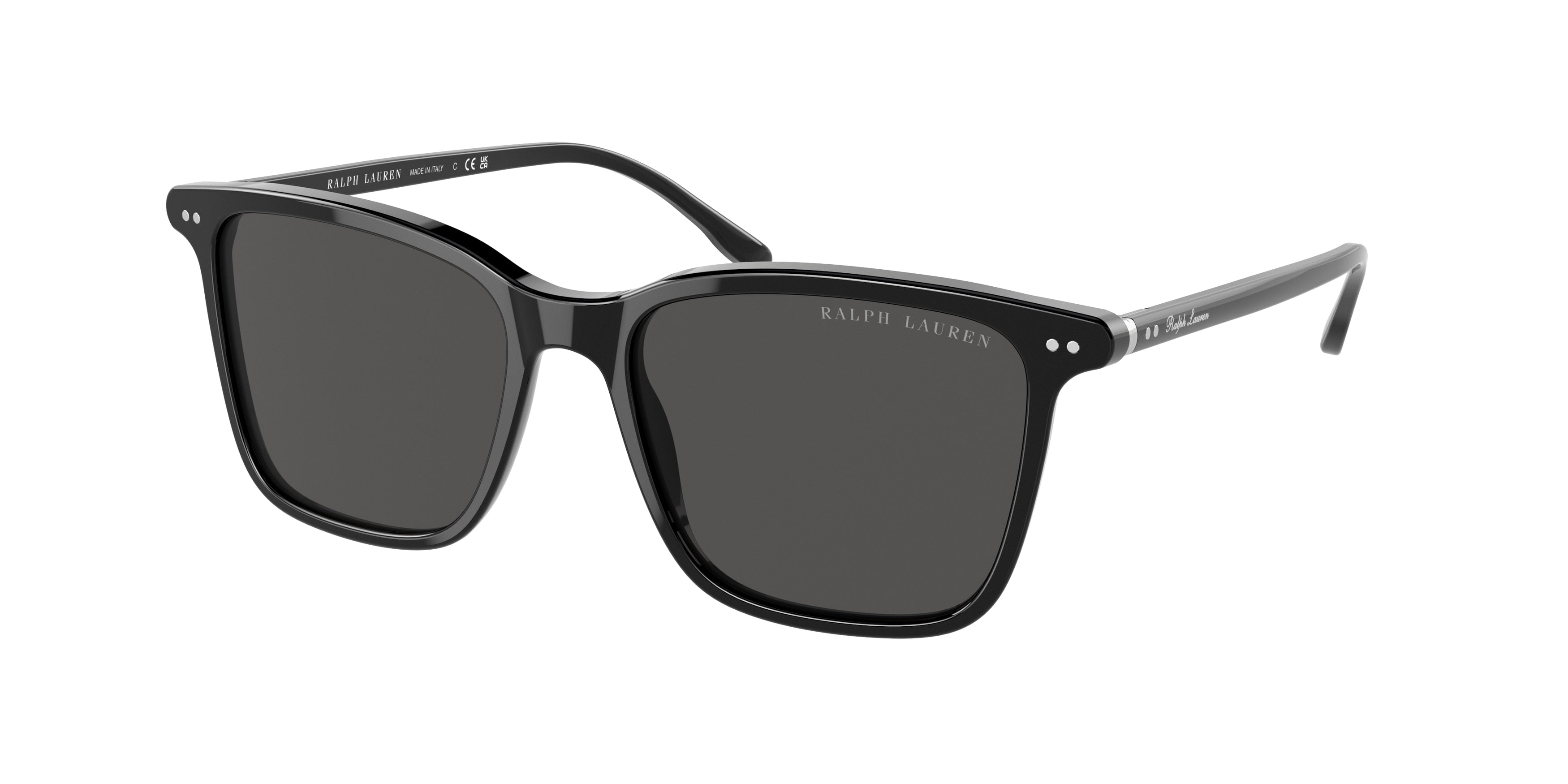 Ralph Lauren RL8199 Pillow Sunglasses 500187-Shiny Black 53-145-17 - Color Map Black