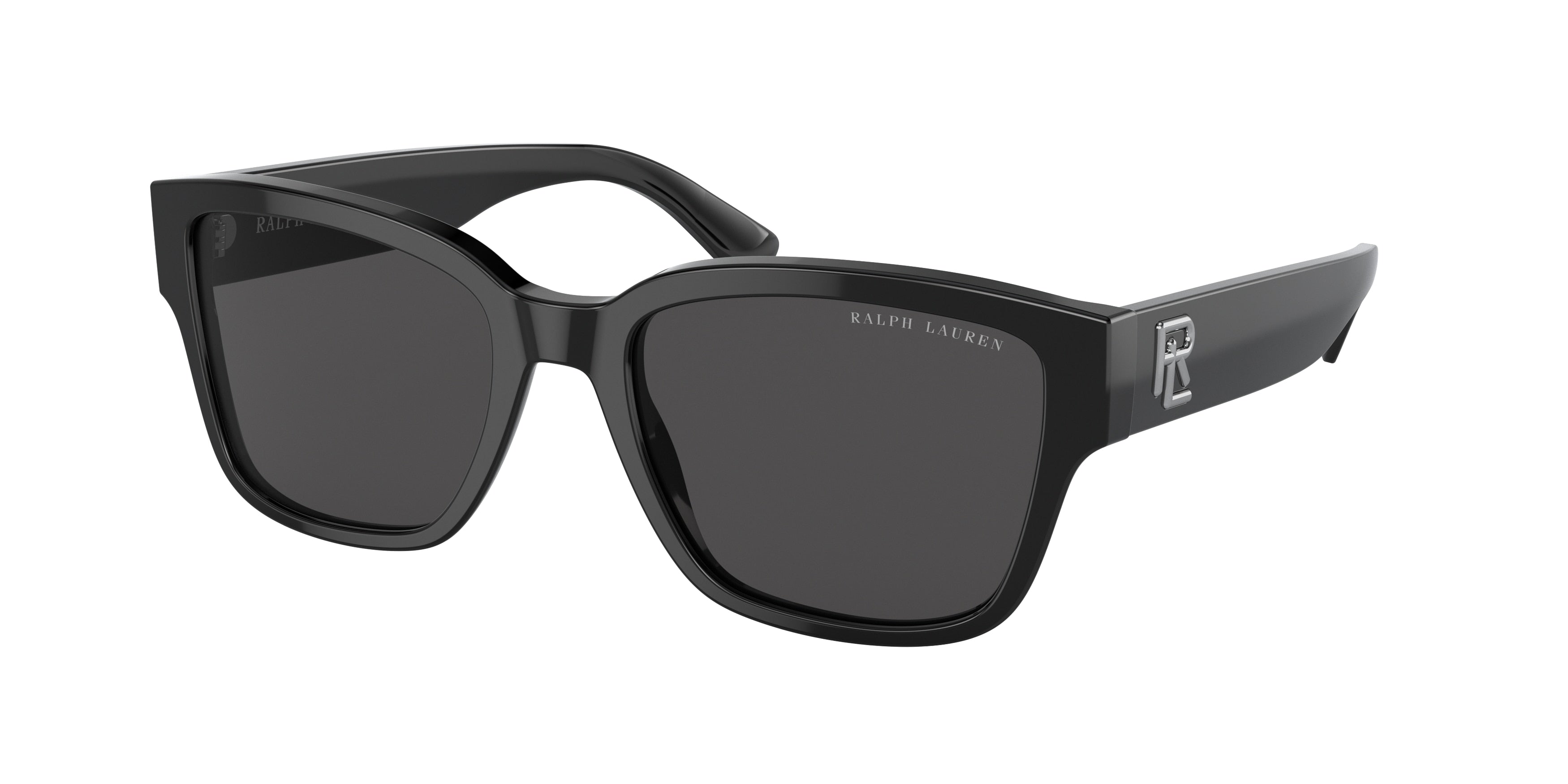 Ralph Lauren THE RL 50 RL8205 Pillow Sunglasses 500187-Shiny Black 55-145-19 - Color Map Black