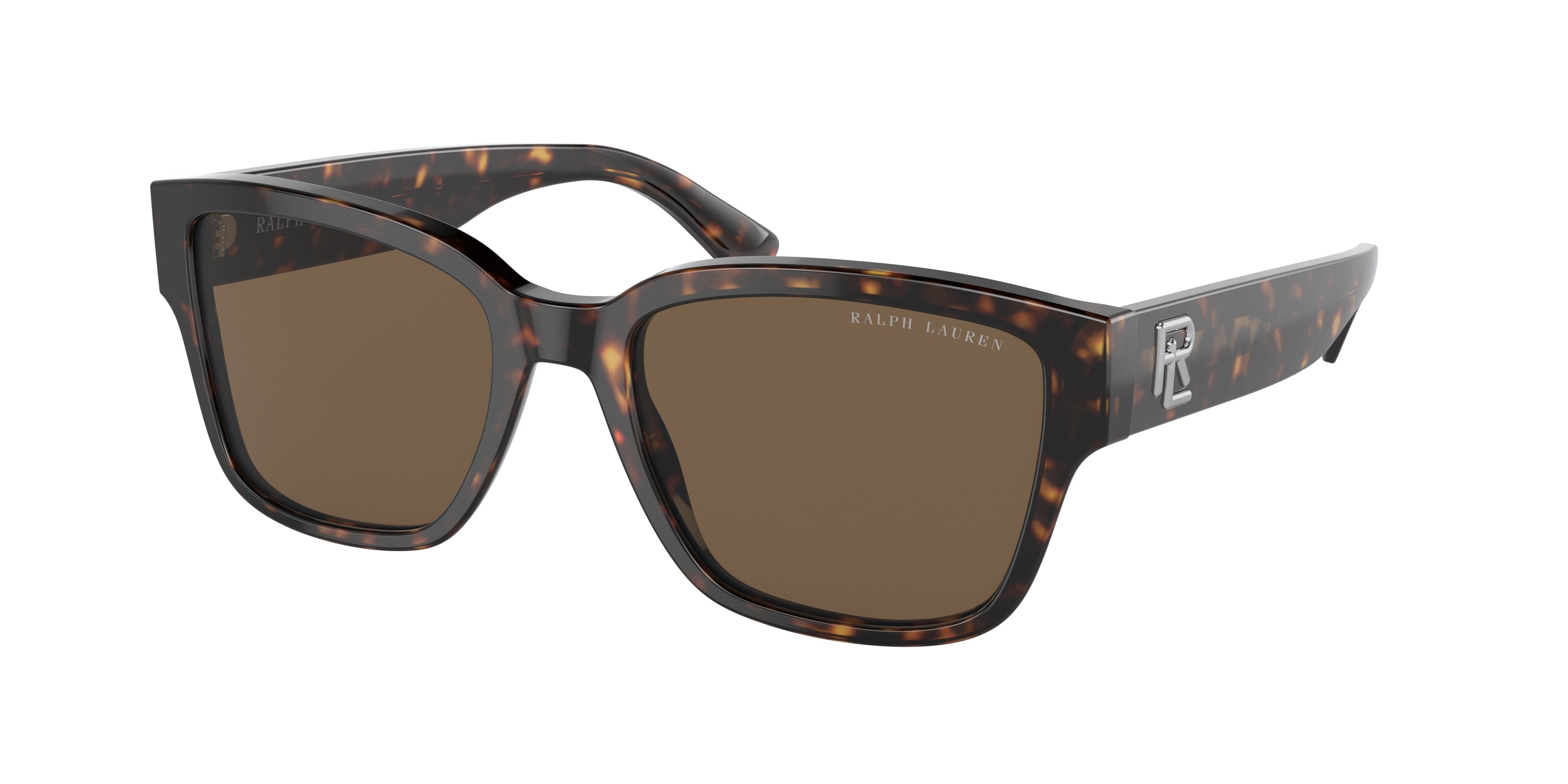 Ralph Lauren THE RL 50 RL8205 Pillow Sunglasses  500373-Shiny Dark Havana 55-145-19 - Color Map Tortoise