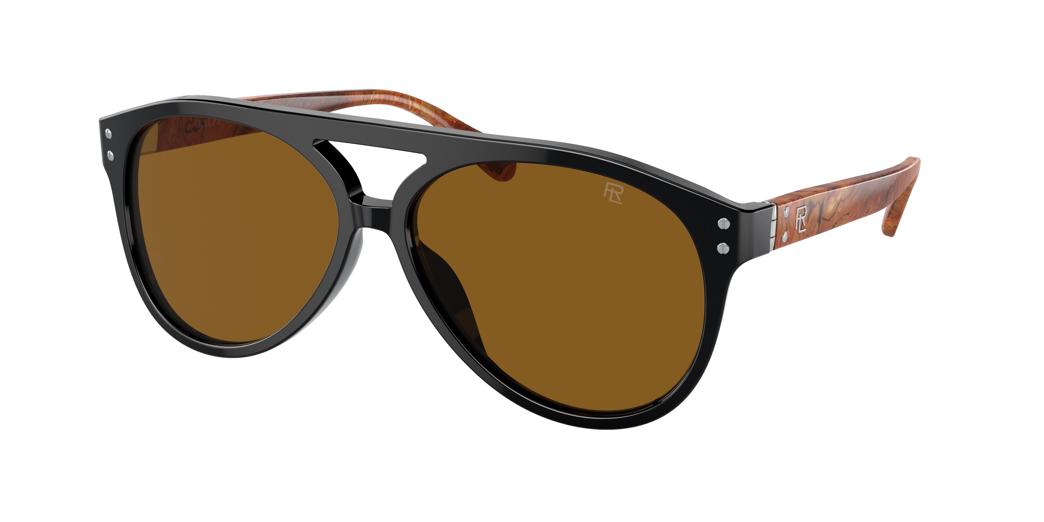 Ralph Lauren THE CRUISER RL8211U Pilot Sunglasses 500133-Black 59-145-14 - Color Map Black