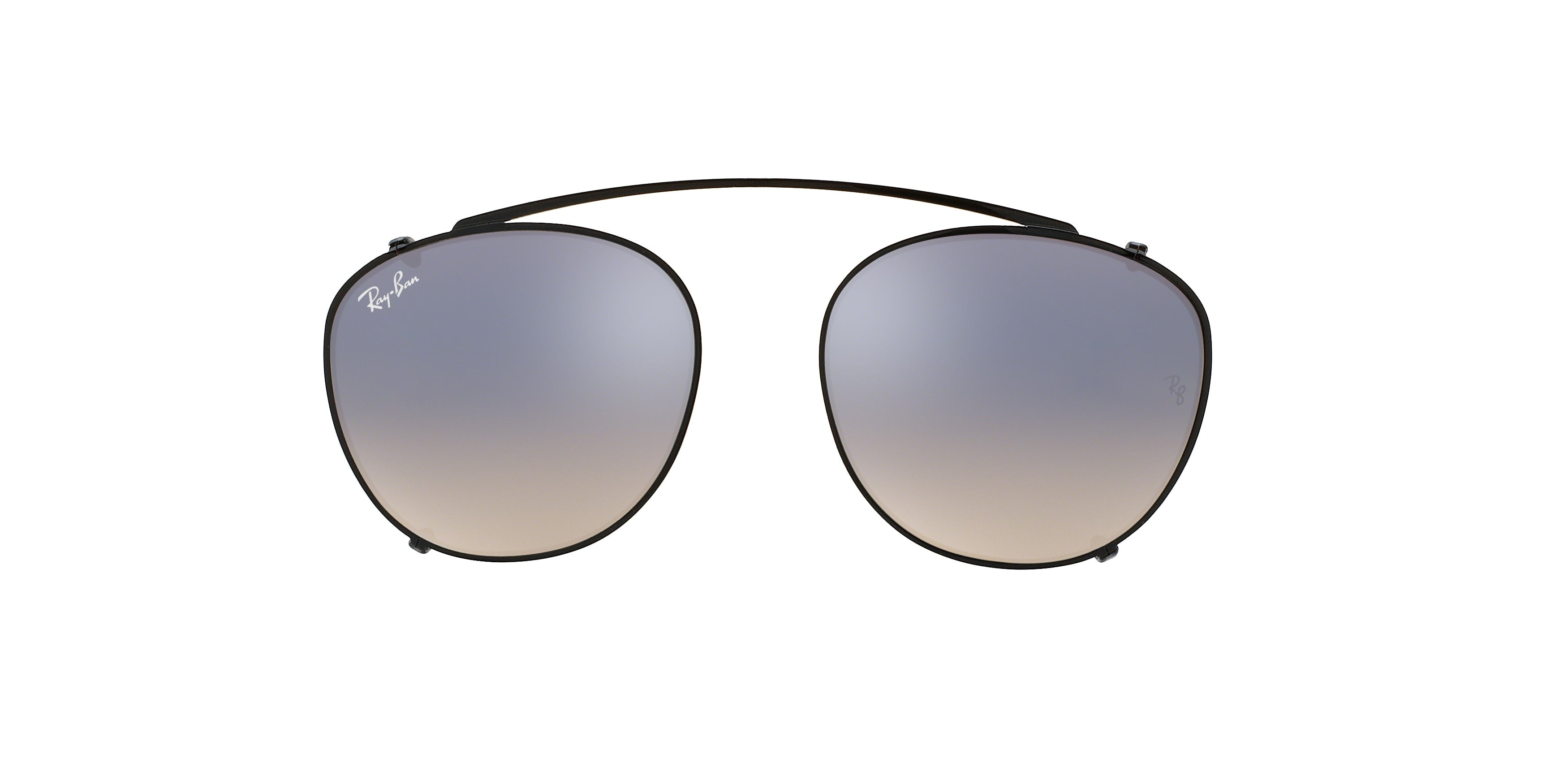 Ray-Ban Optical CLIP ON RX6355C Round Clip-On 2509B8-Black 50--20 - Color Map Silver Gradient Flash