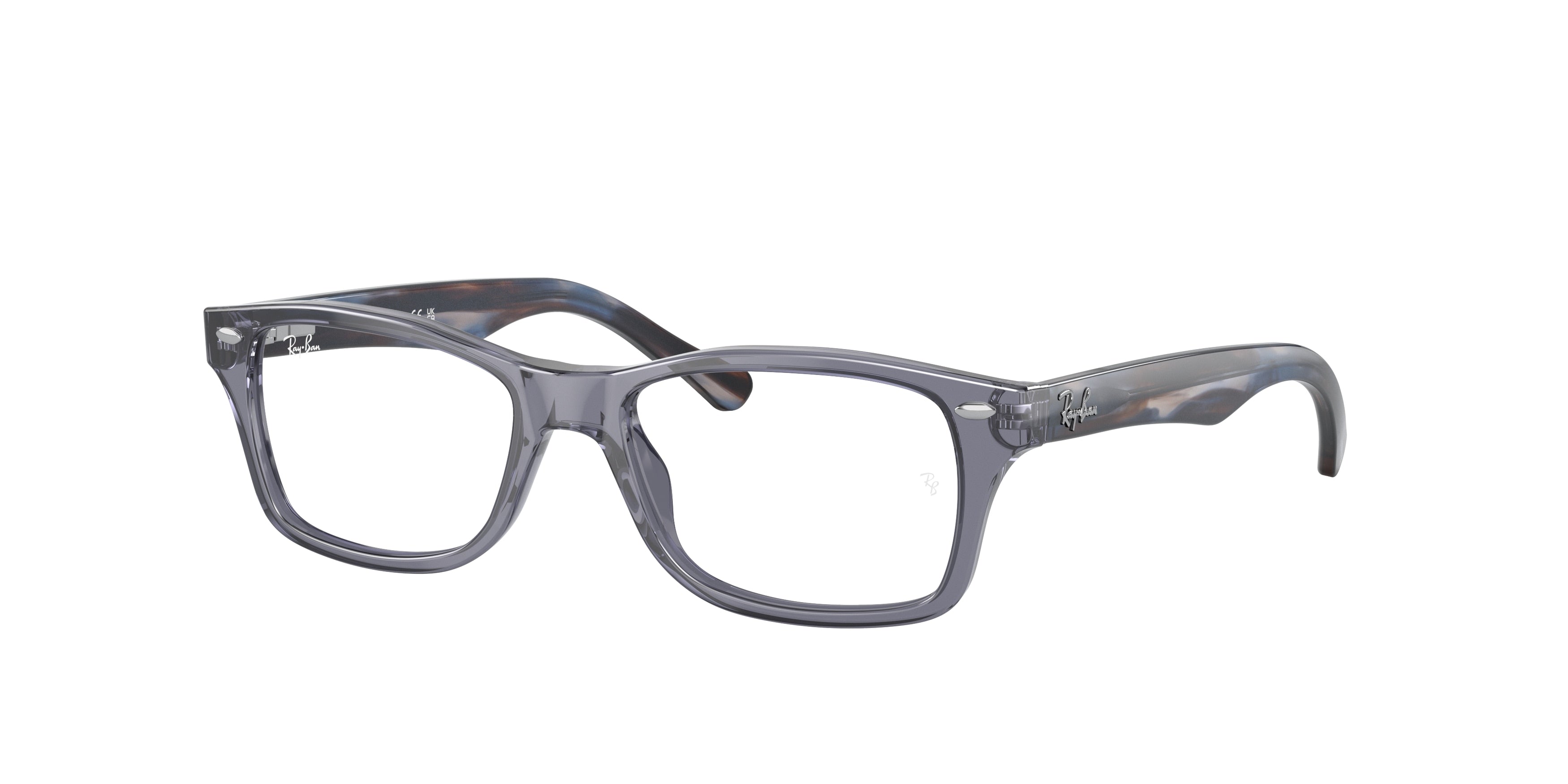 Ray-Ban Junior Vista RY1531 Square Eyeglasses 3924-Transparent Blue 48-130-16 - Color Map Blue