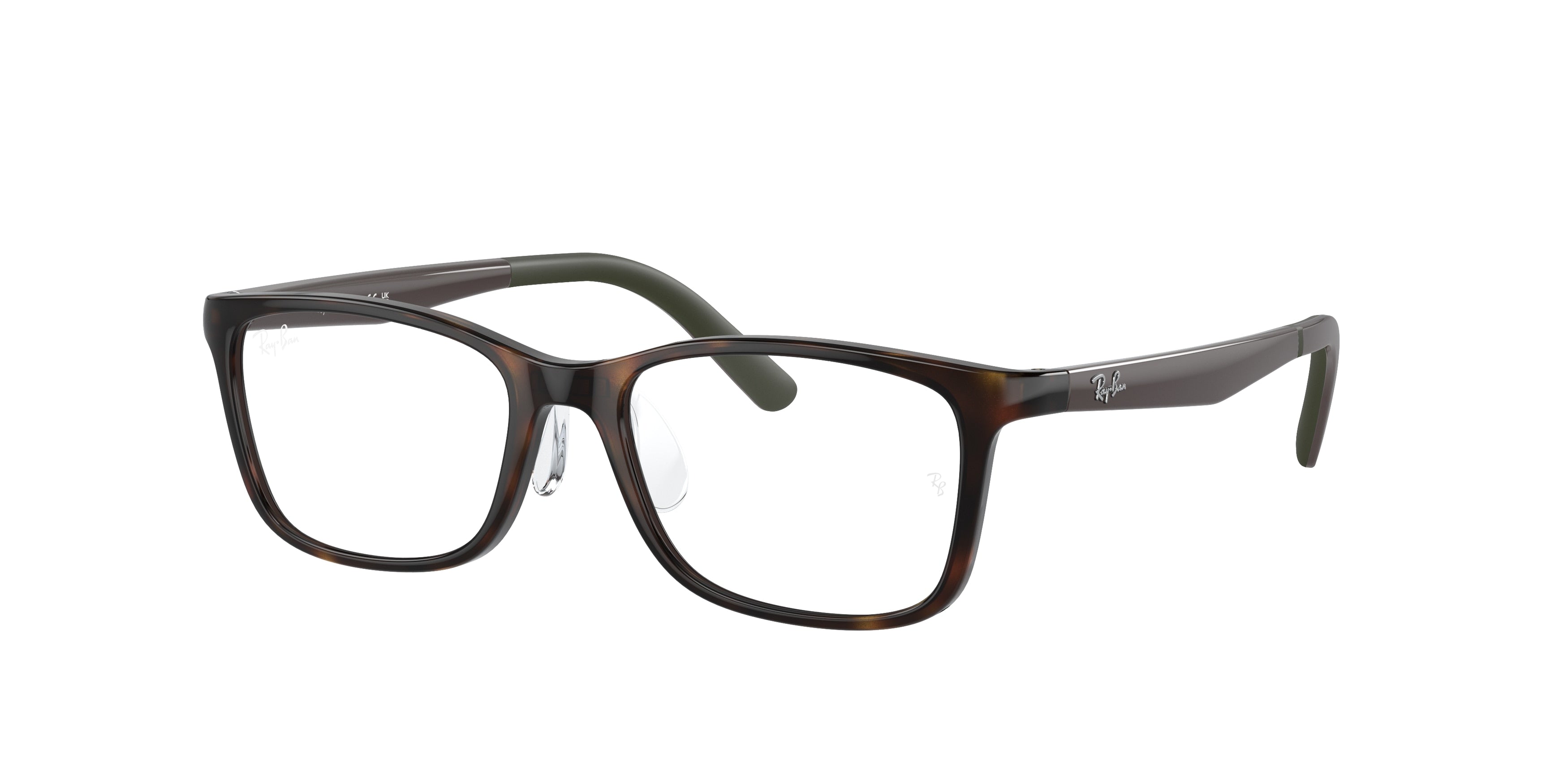 Ray-Ban Junior Vista RY1626D Rectangle Eyeglasses 3863-Havana 49-140-16 - Color Map Tortoise