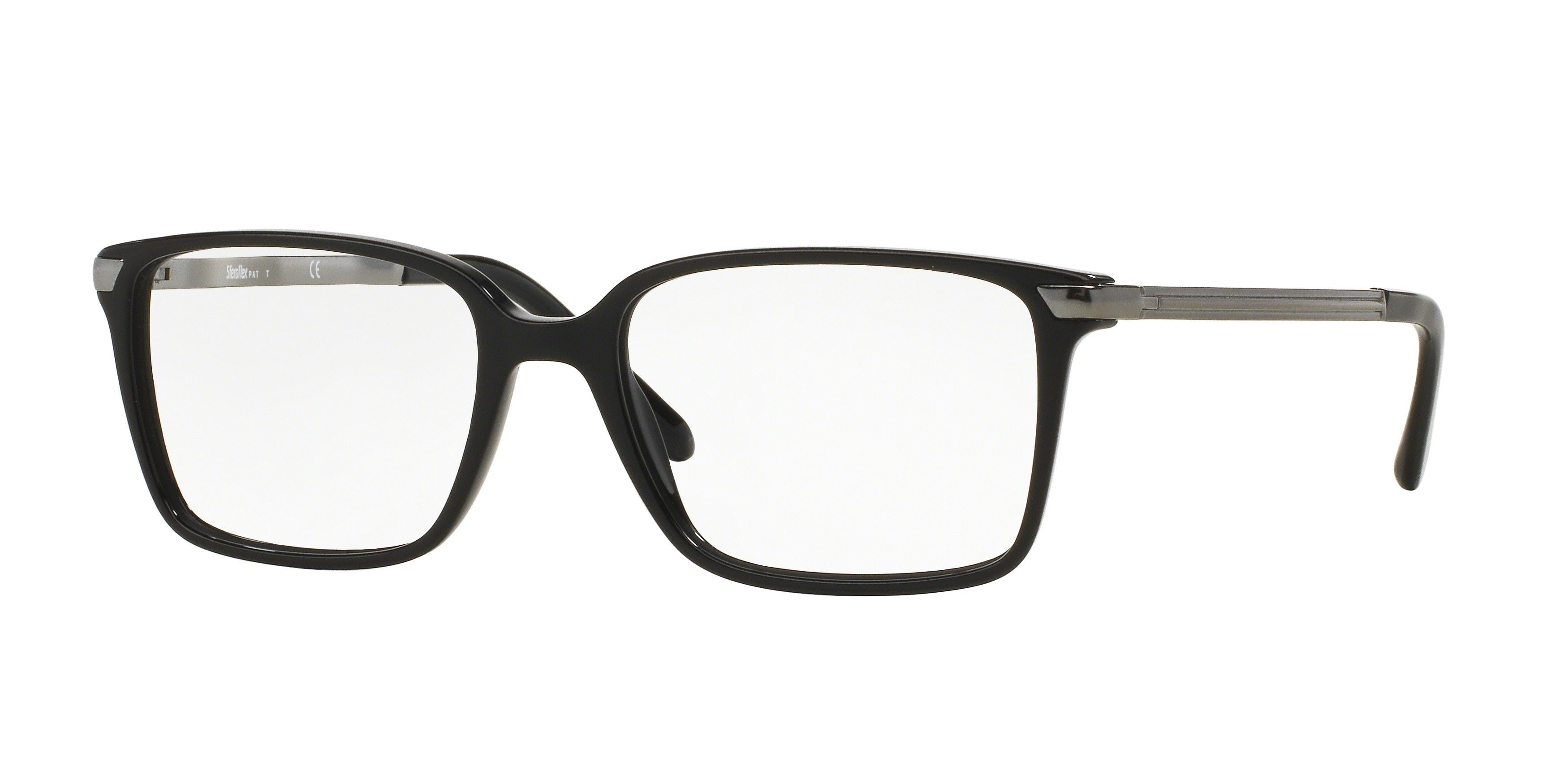 Sferoflex SF1143 Square Eyeglasses C568-Black 55-145-18 - Color Map Black