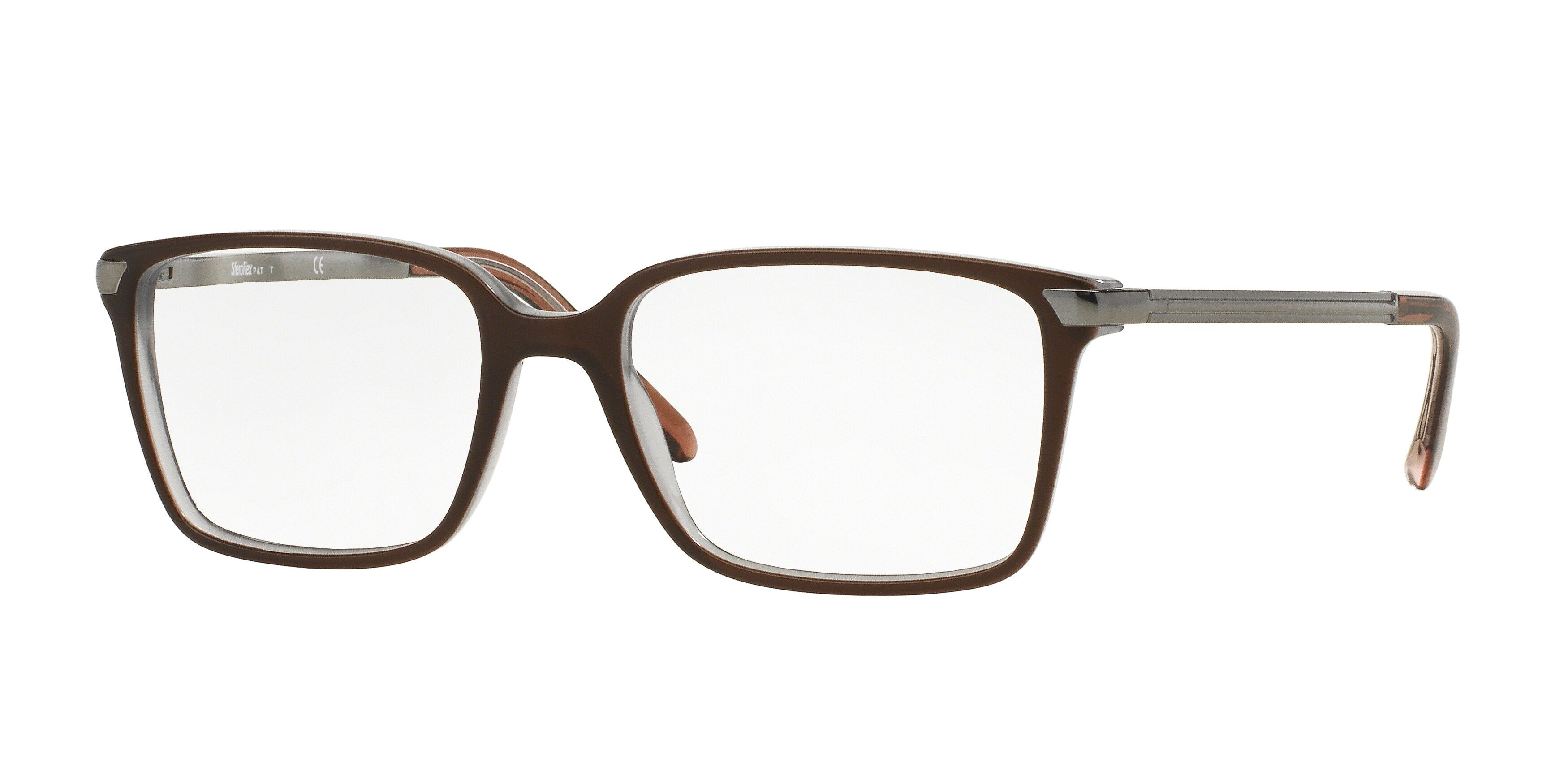 Sferoflex SF1143 Square Eyeglasses C583-Top Brown On Ice 55-145-18 - Color Map Brown