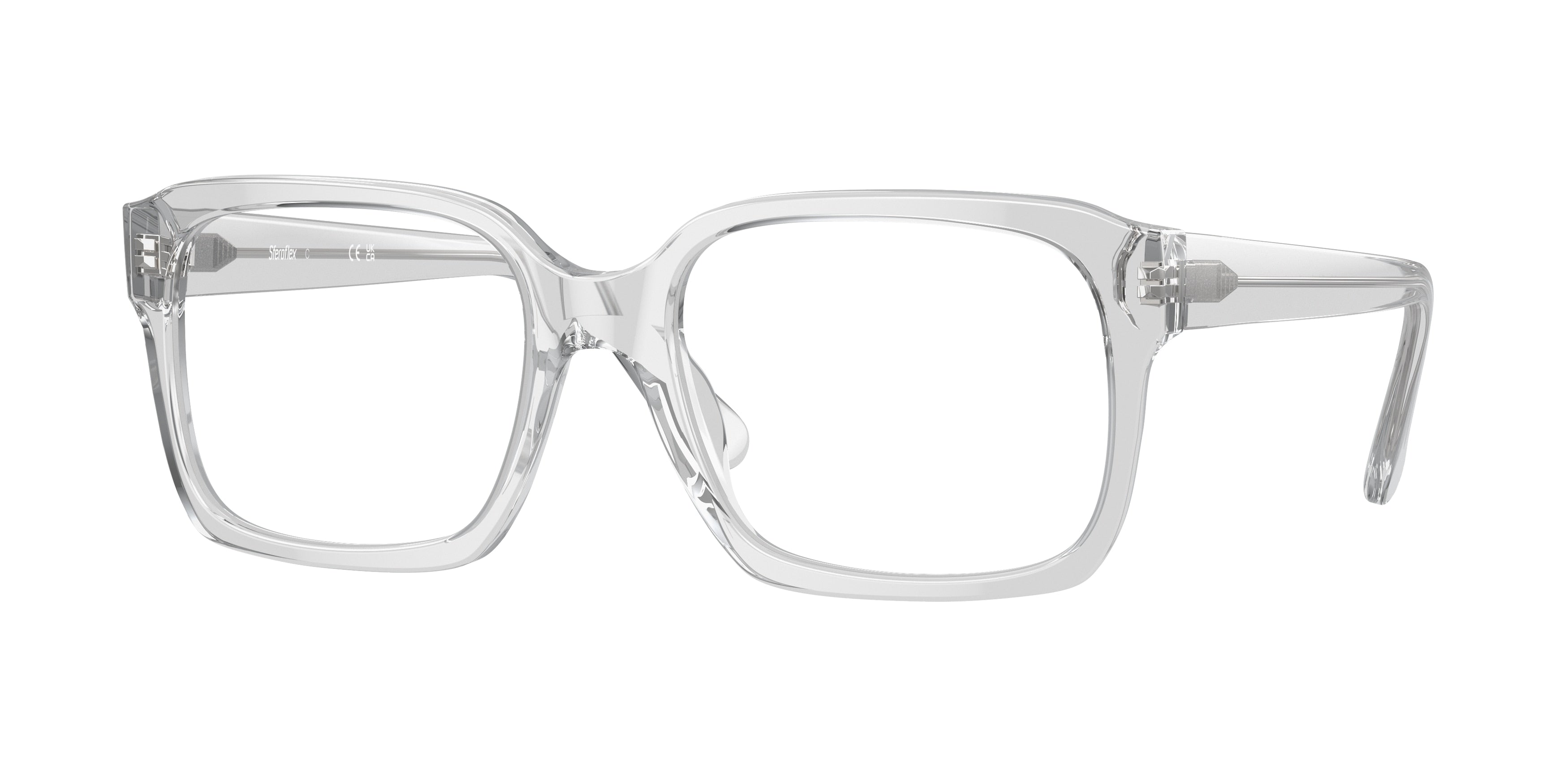 Sferoflex SF1152 Square Eyeglasses C642-Shiny Grey 56-145-19 - Color Map Grey