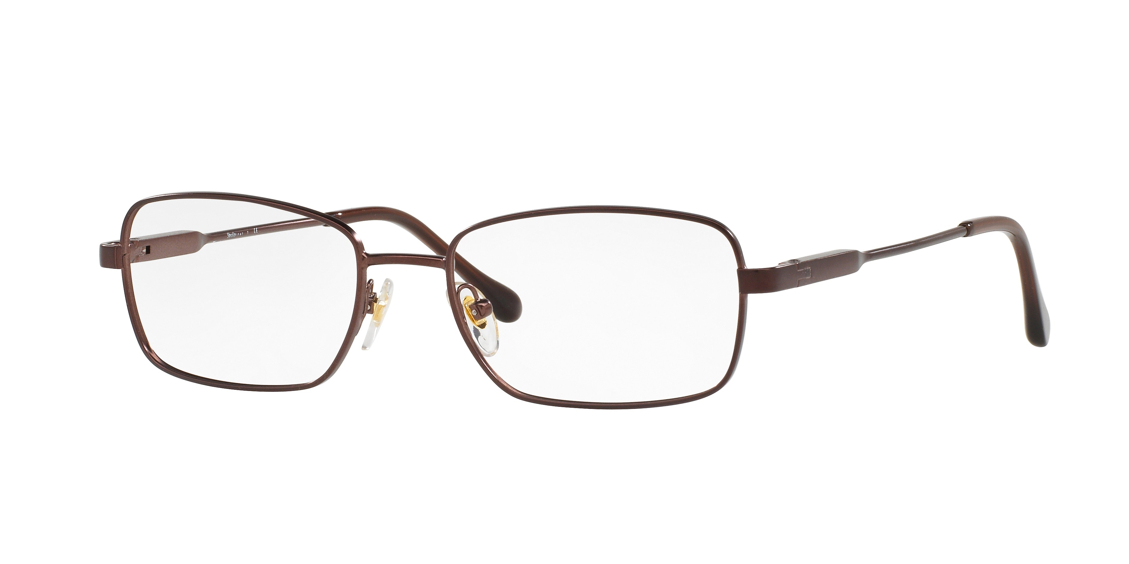 Sferoflex SF2258 Rectangle Eyeglasses  355-Matte Dark Brown 54-145-17 - Color Map Brown