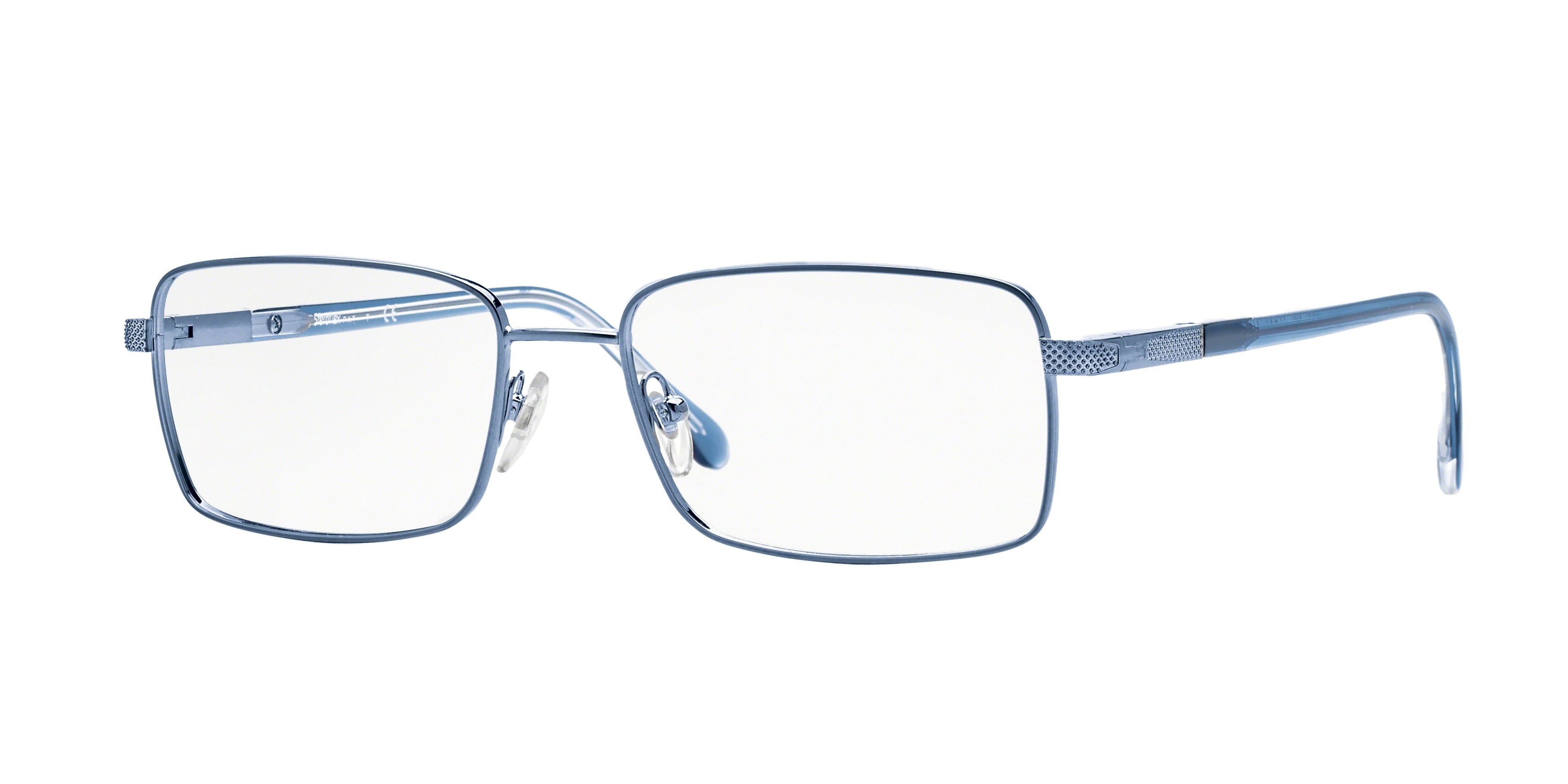 Sferoflex SF2265 Rectangle Eyeglasses 499-Shiny Avio 55-140-17 - Color Map Blue