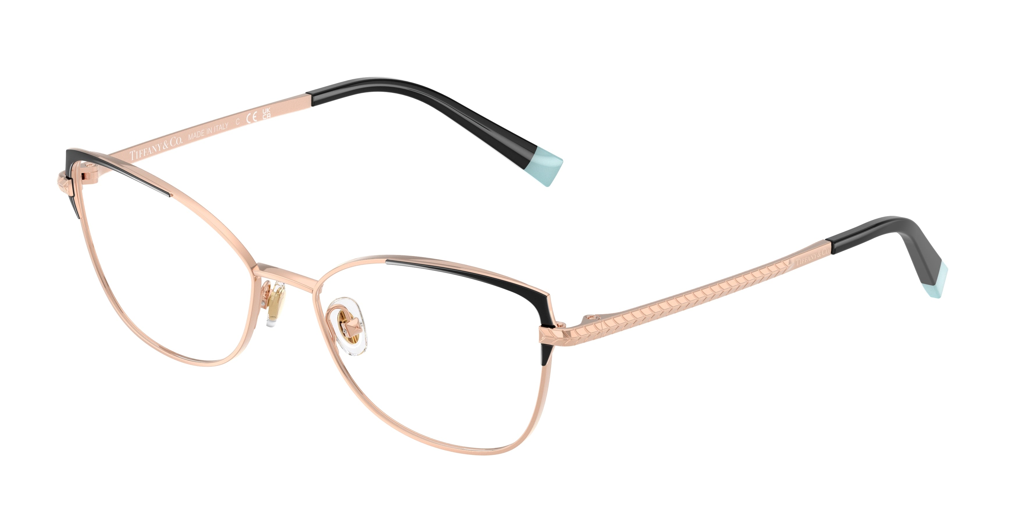 Tiffany TF1136 Butterfly Eyeglasses 6007-Black 53-140-16 - Color Map Black