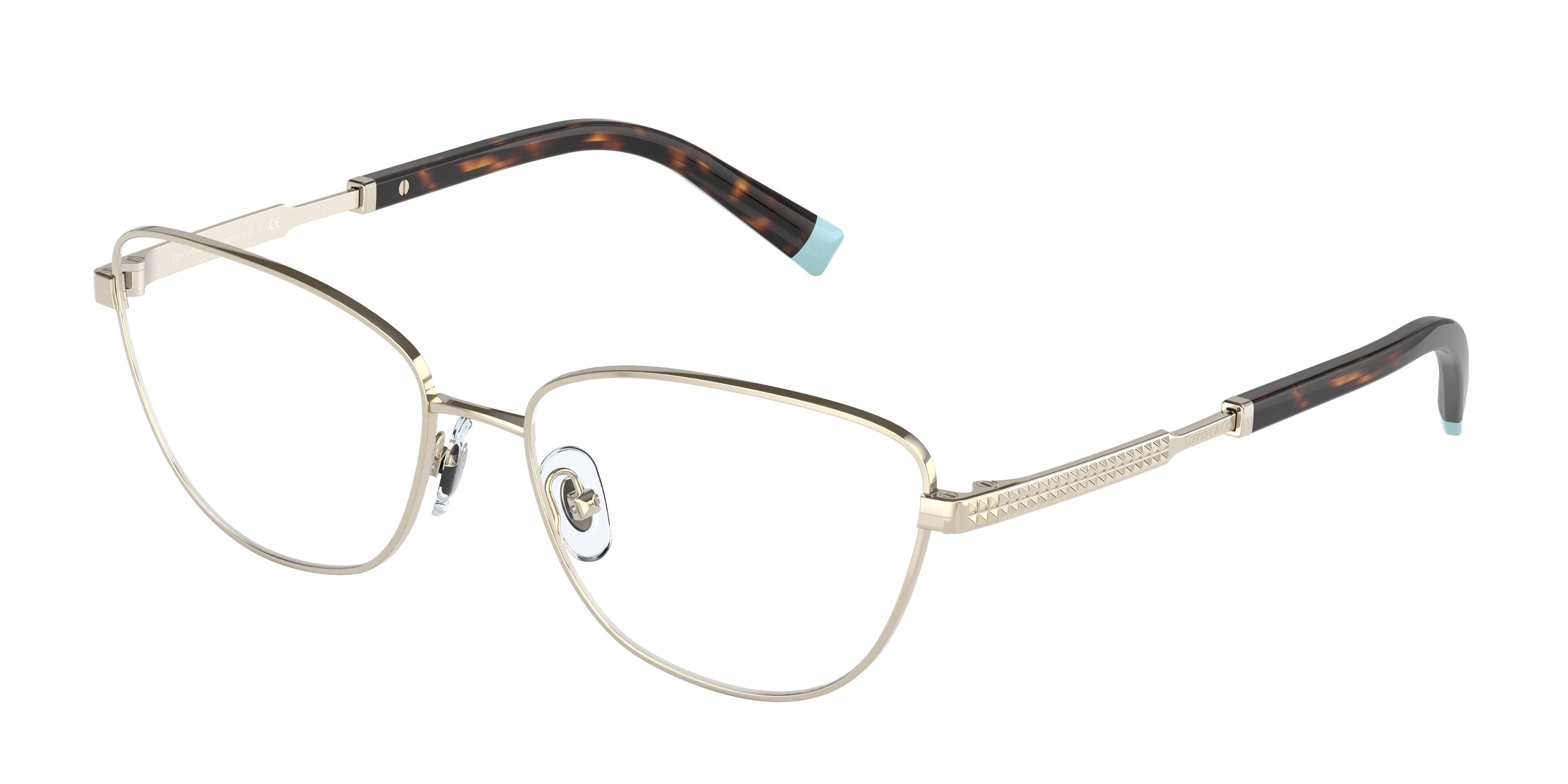 Tiffany TF1142 Cat Eye Eyeglasses  6021-Pale Gold 54-145-16 - Color Map Gold