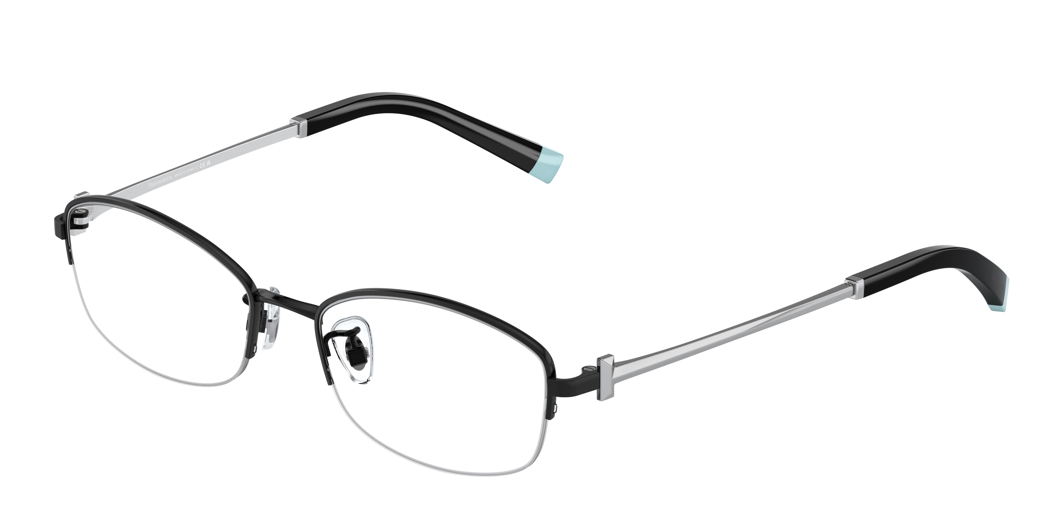 Tiffany TF1149TD Oval Eyeglasses 6007-Black 52-140-17 - Color Map Black
