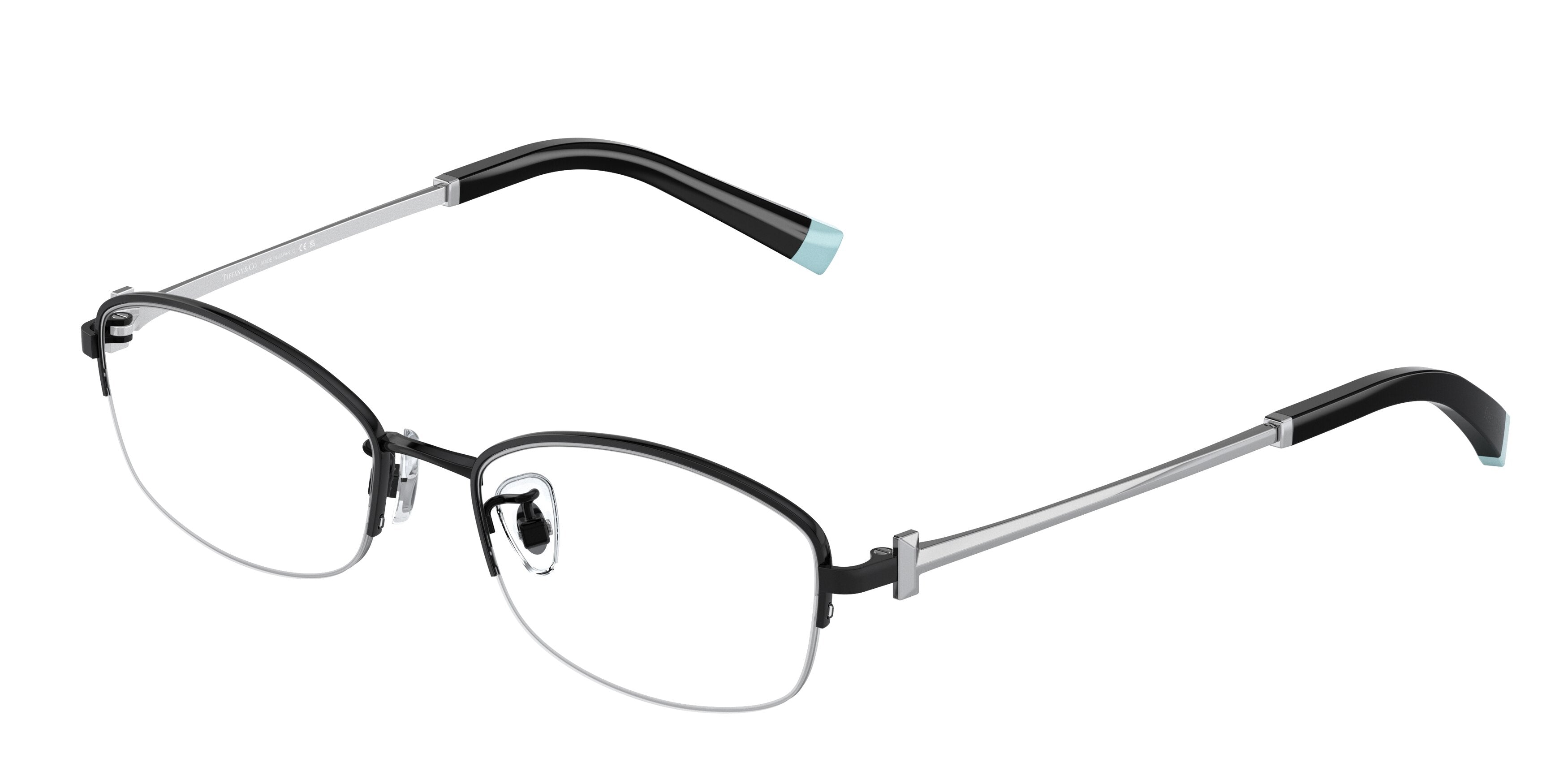 Tiffany TF1149TD Oval Eyeglasses 6007-Black 52-140-17 - Color Map Black
