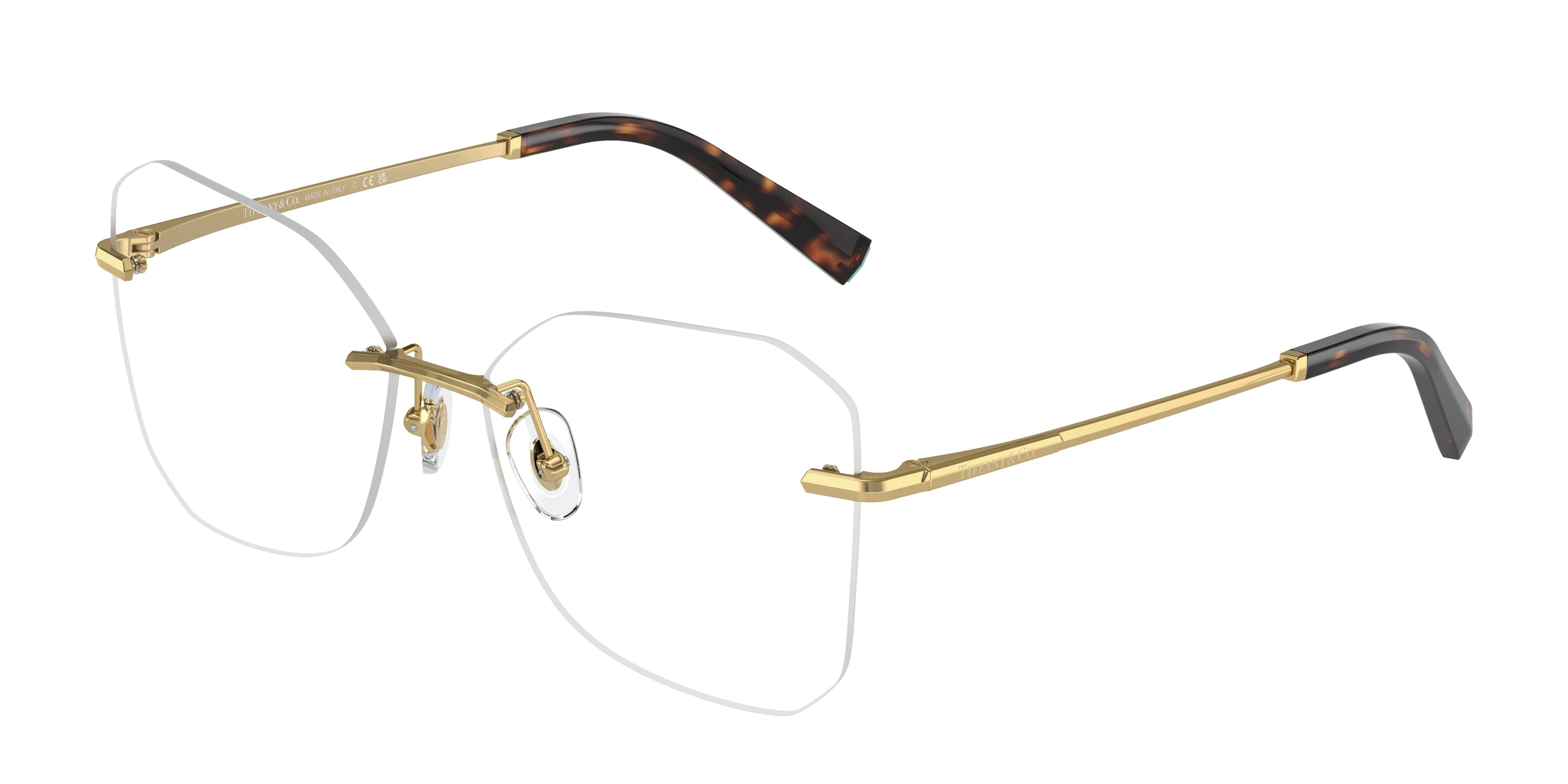 Tiffany TF1150 Irregular Eyeglasses 6002-Gold 55-140-15 - Color Map Gold