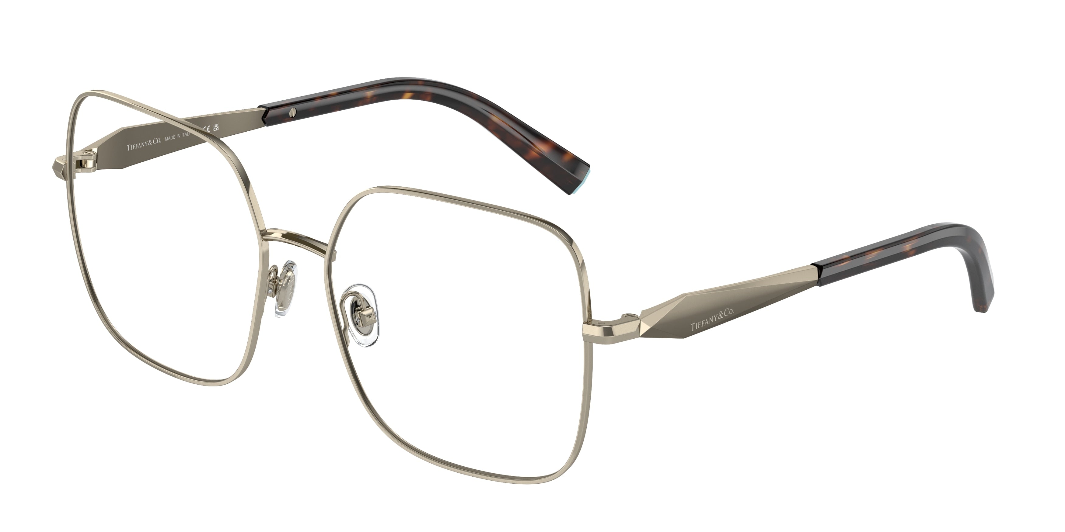 Tiffany TF1151 Square Eyeglasses 6021-Pale Gold 56-140-16 - Color Map Gold