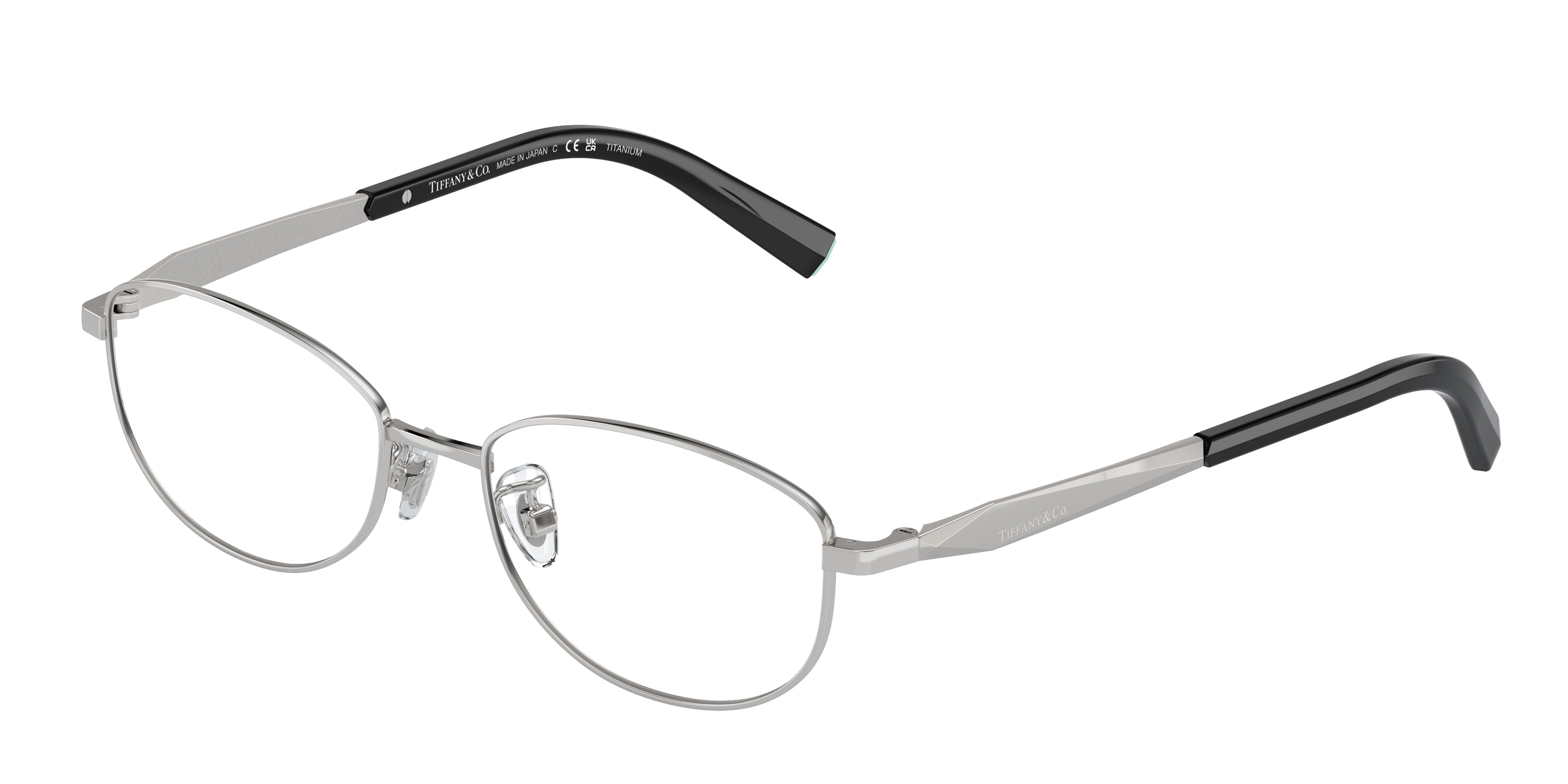 Tiffany TF1154TD Oval Eyeglasses 6001-Silver 52-140-17 - Color Map Silver