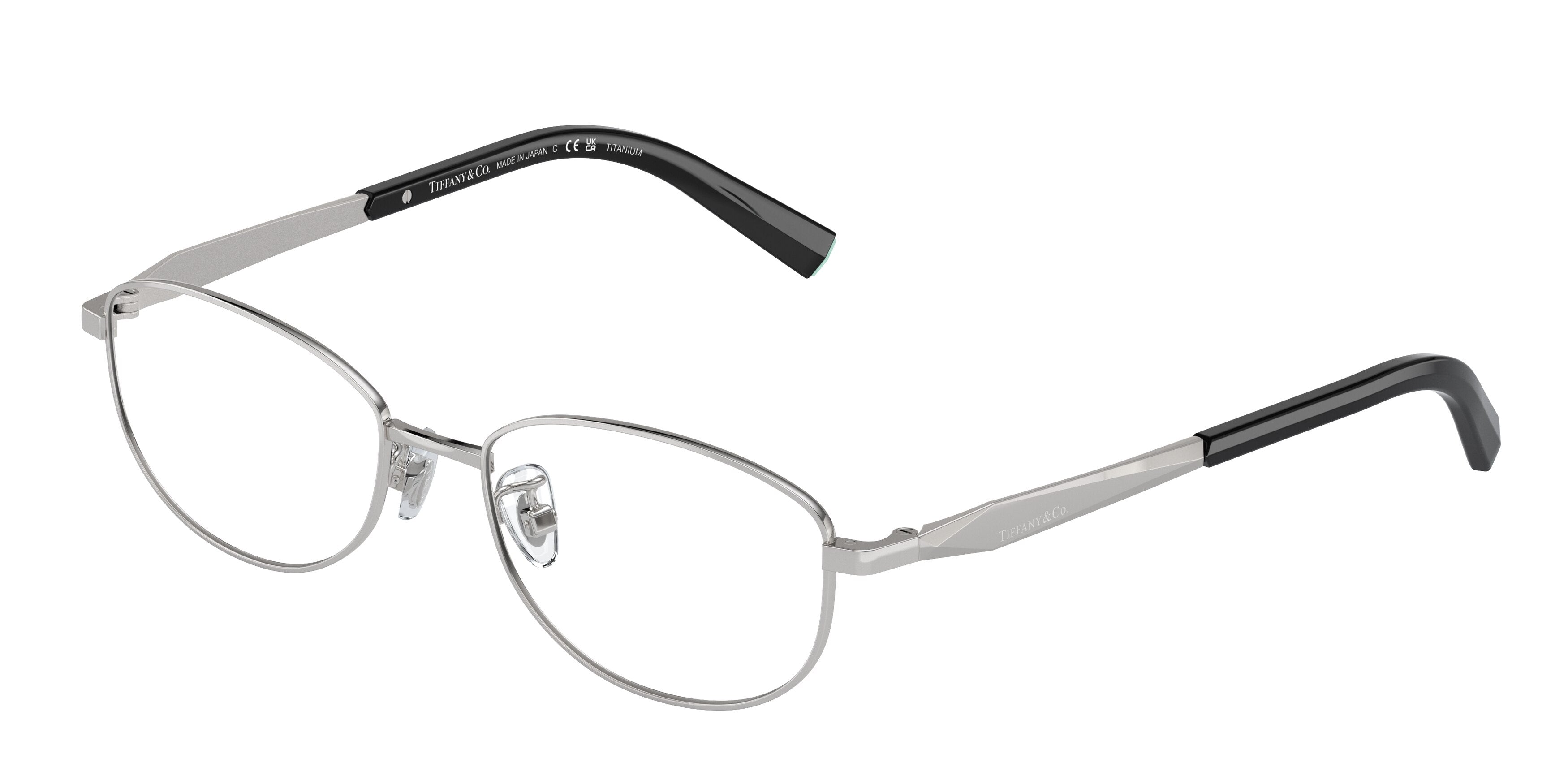 Tiffany TF1154TD Oval Eyeglasses 6001-Silver 52-140-17 - Color Map Silver