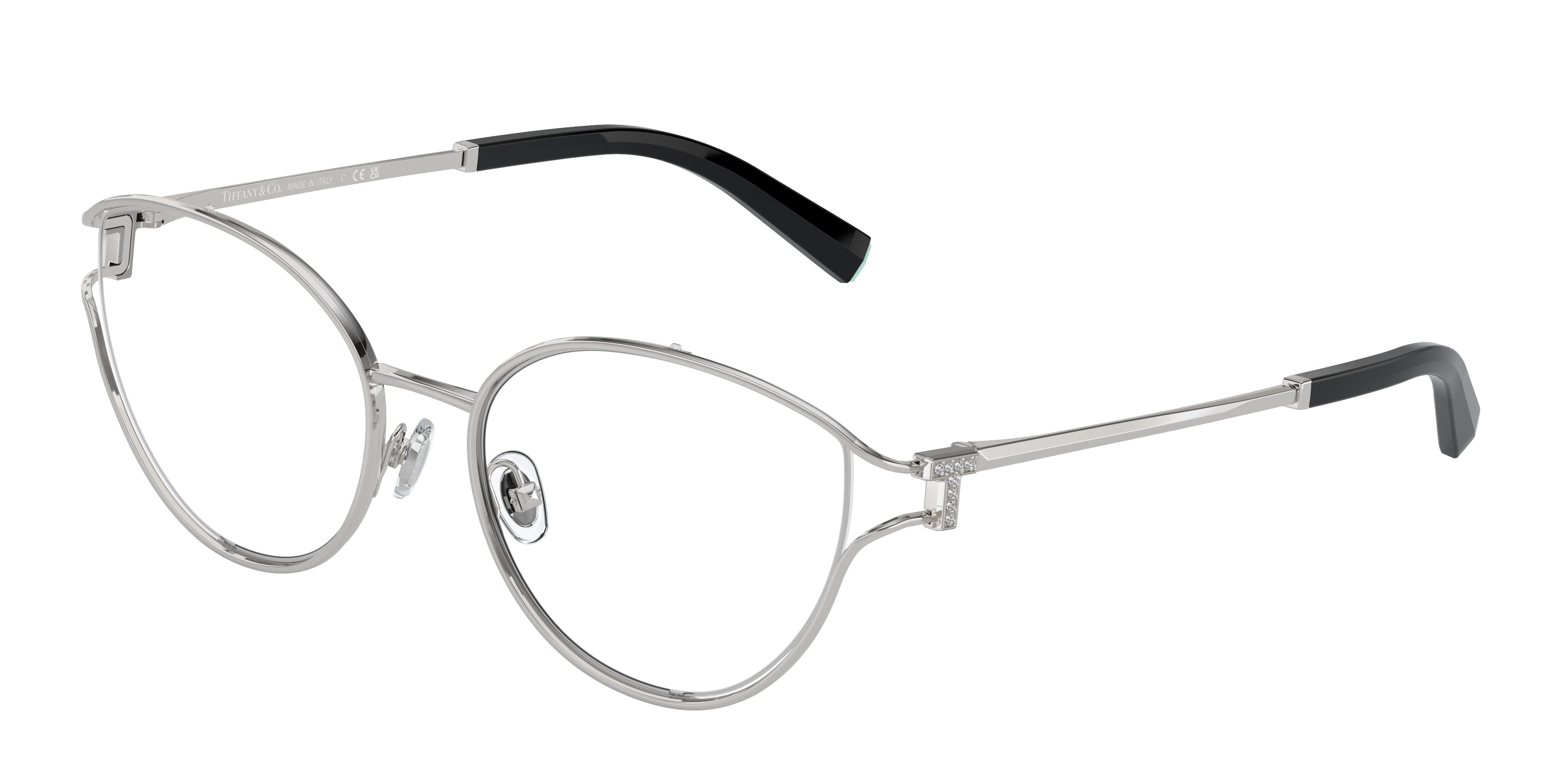 Tiffany TF1157B Oval Eyeglasses 6001-Silver 54-135-18 - Color Map Silver