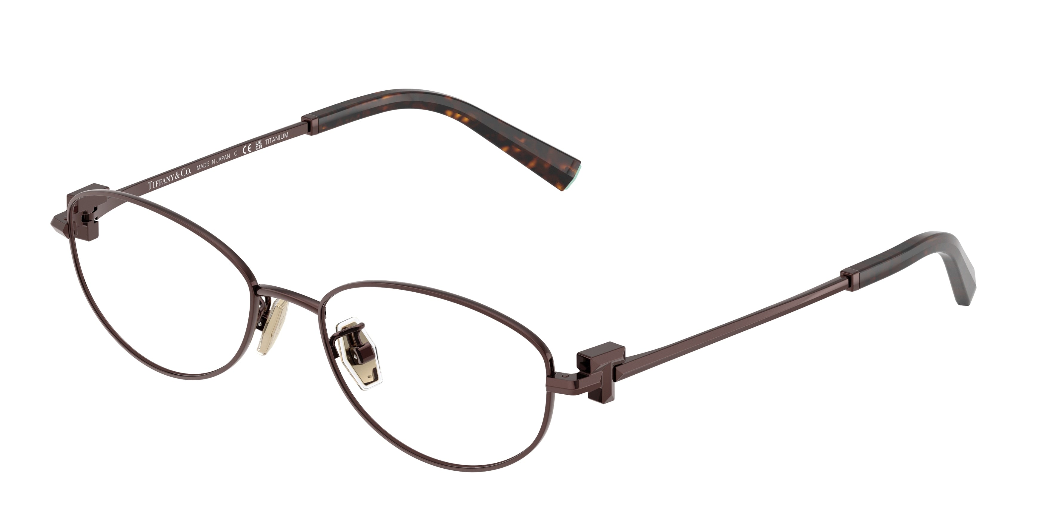 Tiffany TF1162TD Oval Eyeglasses 6046-Brown 52-140-17 - Color Map Brown