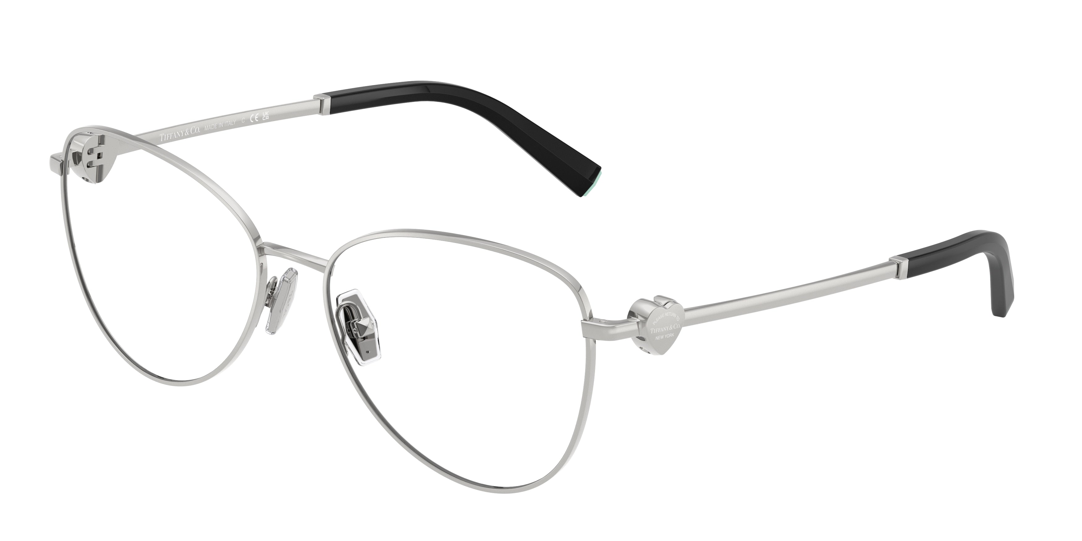 Tiffany TF1163B Pilot Eyeglasses 6001-Silver 56-140-16 - Color Map Silver