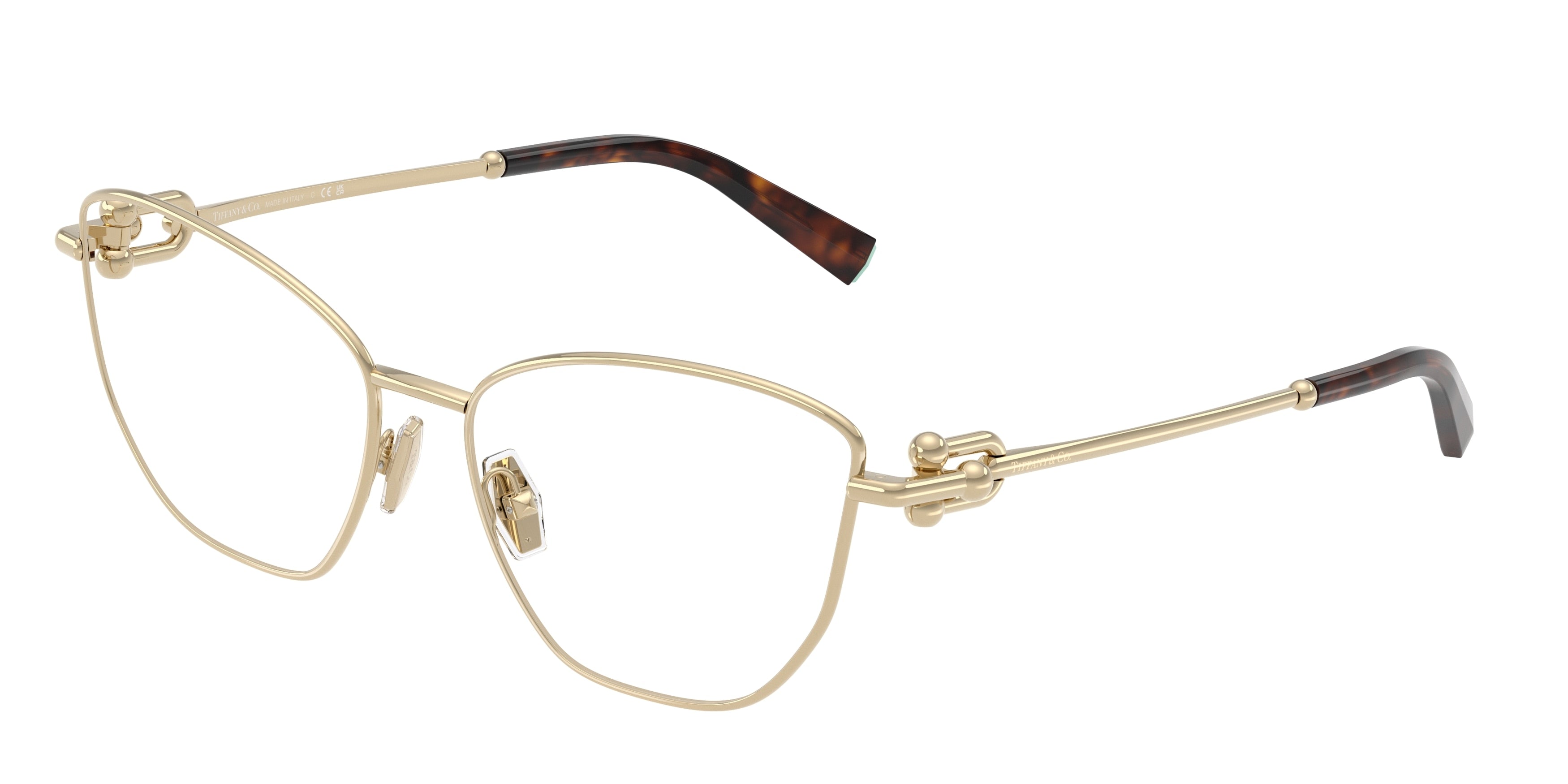 Tiffany TF1166 Cat Eye Eyeglasses 6021-Pale Gold 57-140-16 - Color Map Gold